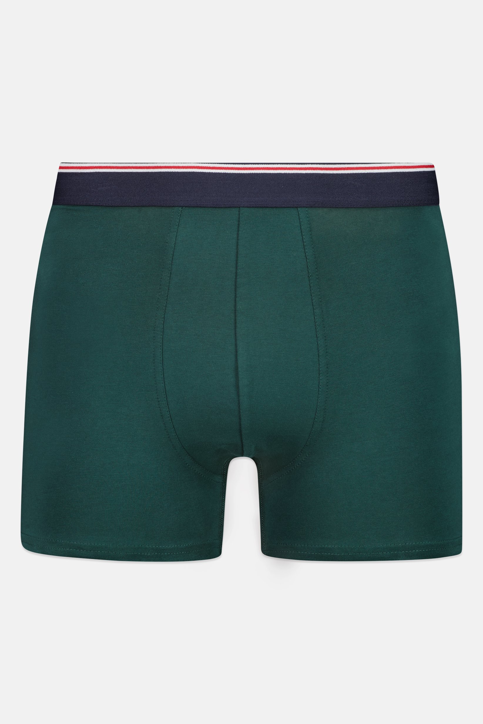 Men Solid Pull On Boxer, Dark Green