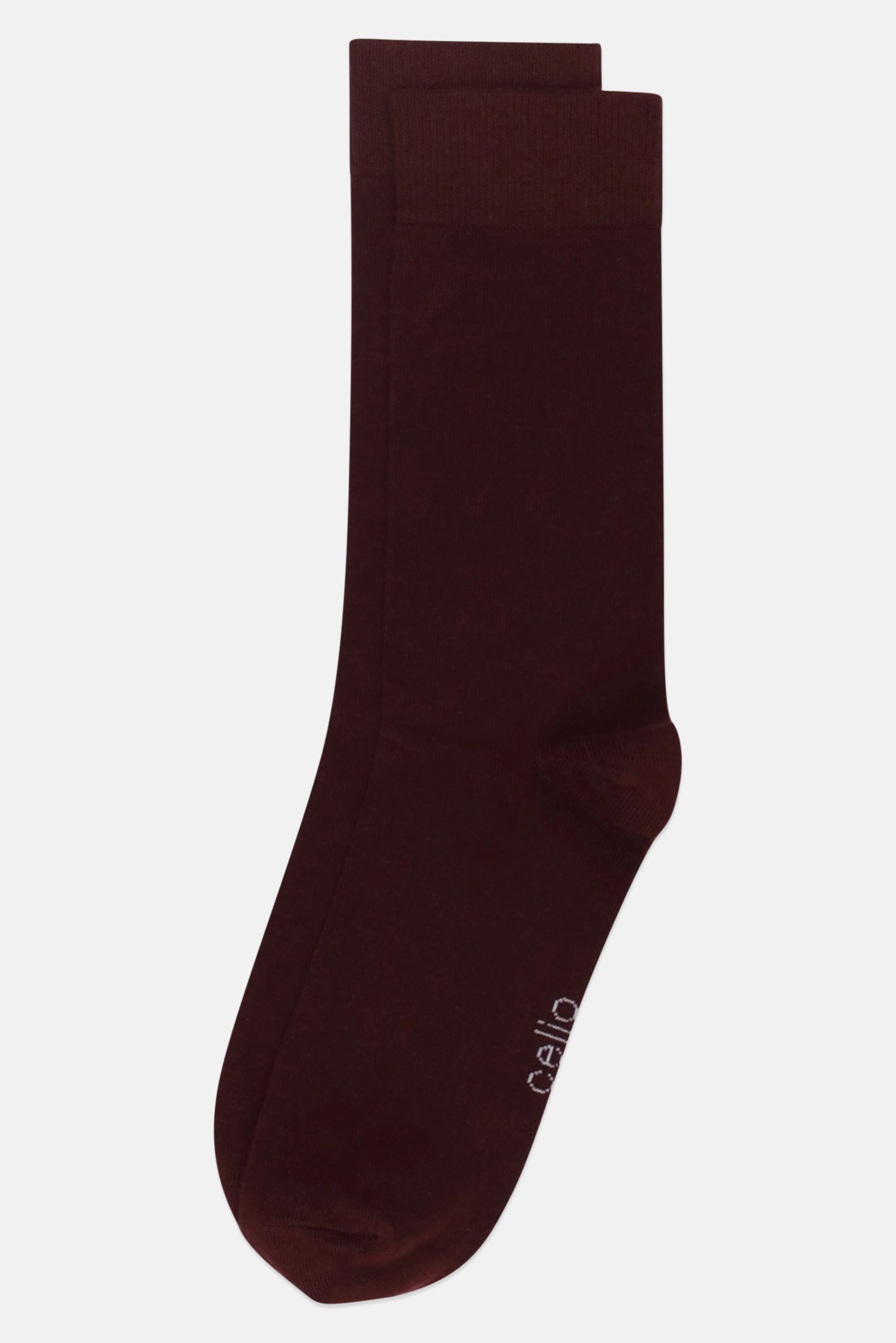 Men 1 Pair Brand Logo Crew Socks, Maroon