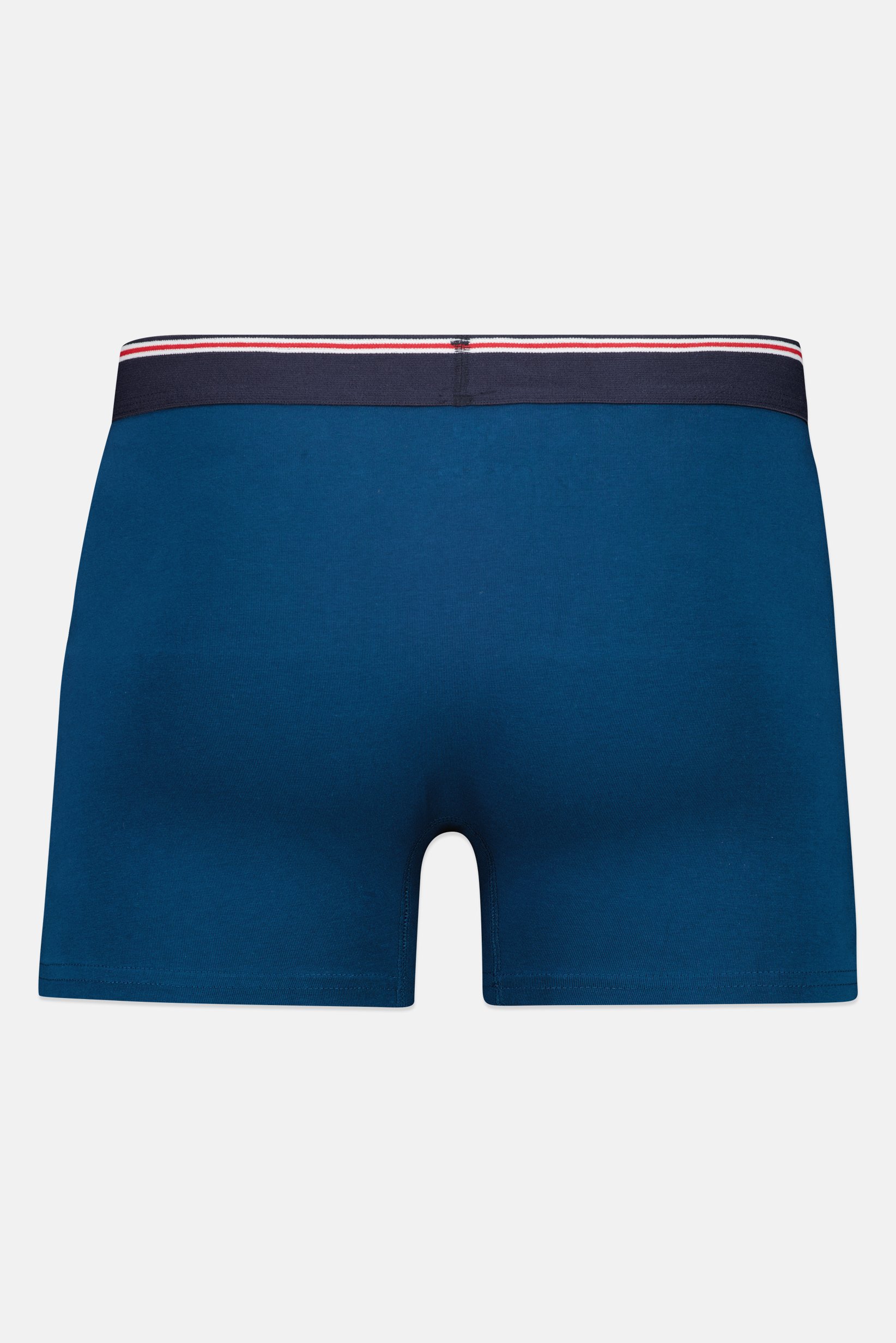 Men Solid Pull On Boxer, Teal Blue