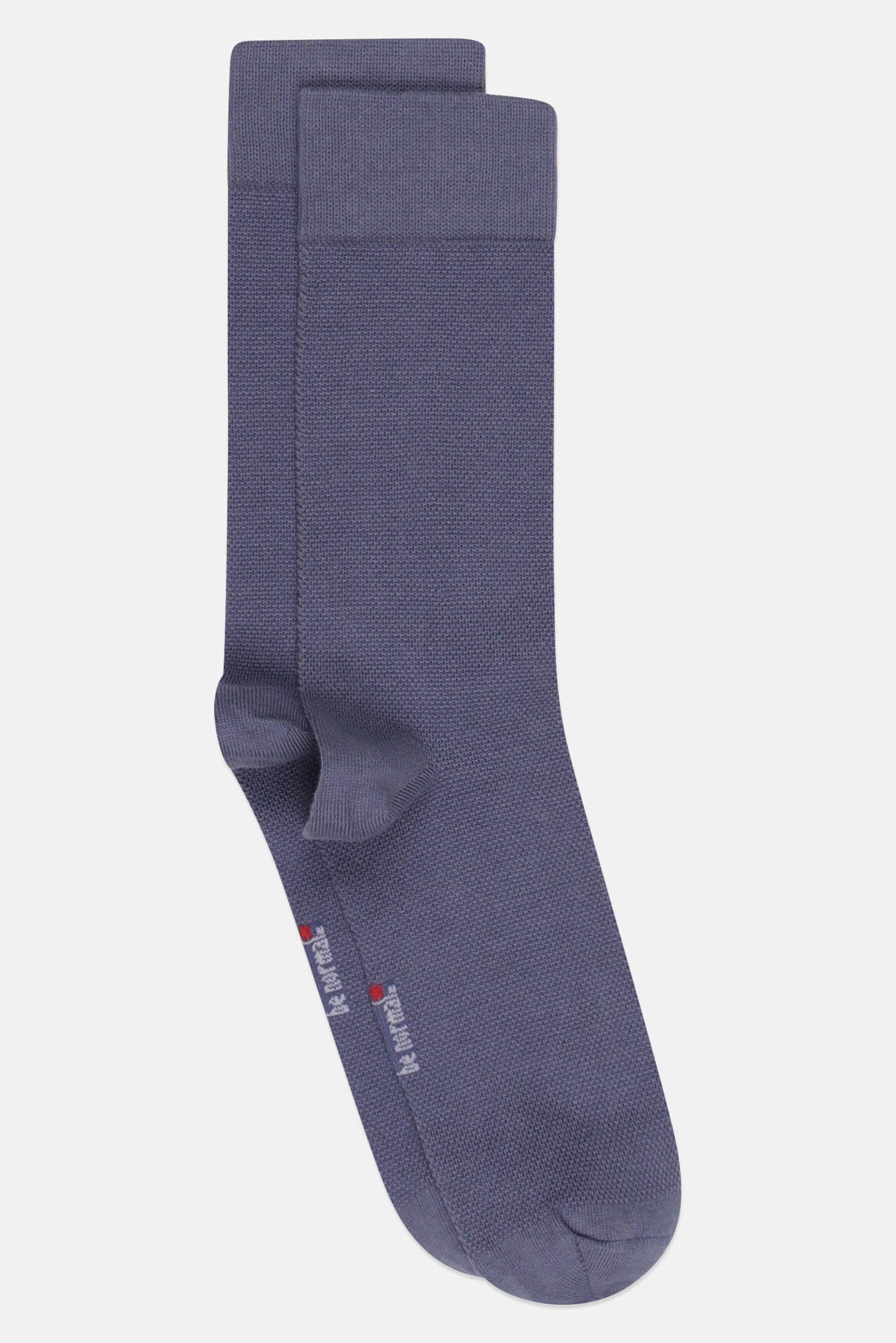 Men 1 Pair Brand Logo Ankle Socks, Slate Blue