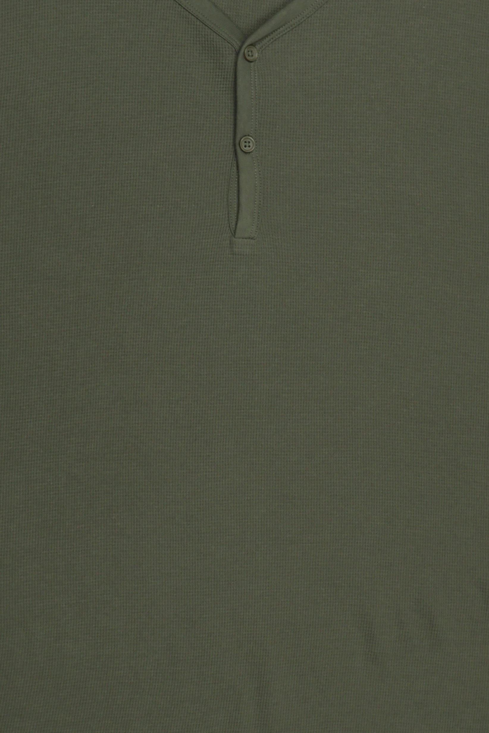 Men 2 Pcs Textured Long Sleeve Top And Pants Sleepwear Set, Dark Olive