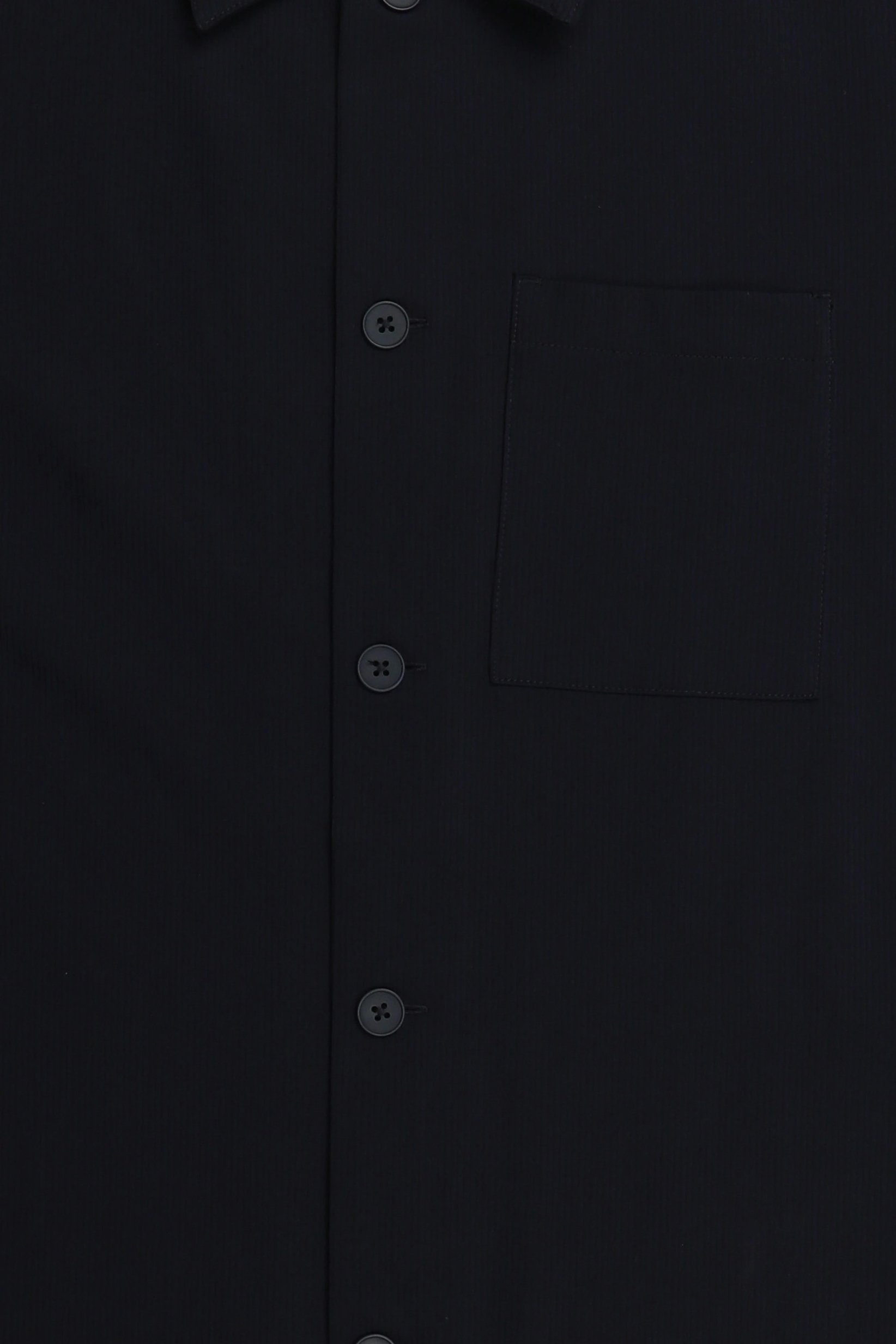 Men Regular Fit Long Sleeve Ribbed Casual Shirt, Dark Navy