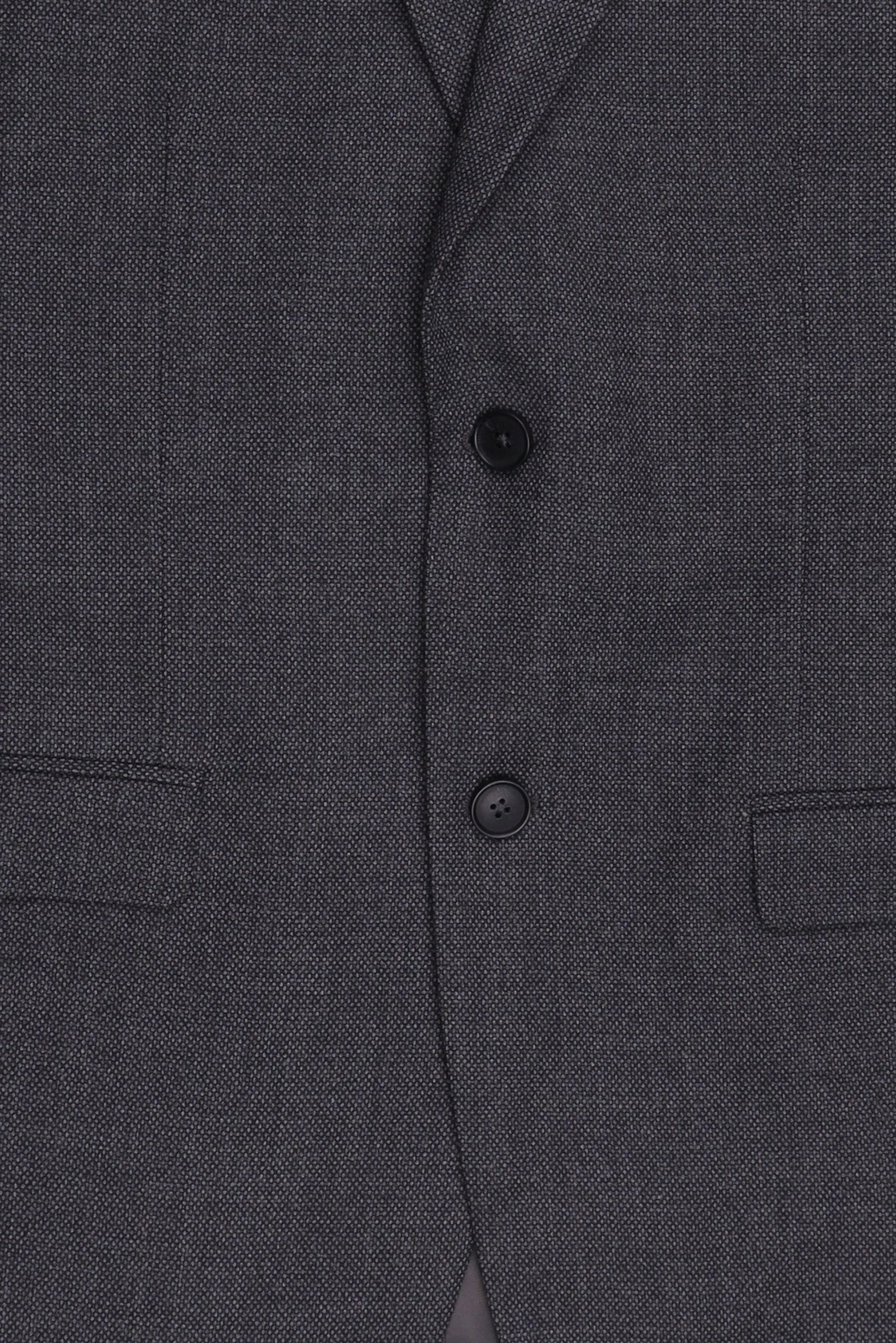 Men Slim Fit Long Sleeve Plain Casual Blazer Jacket, Dark Grey