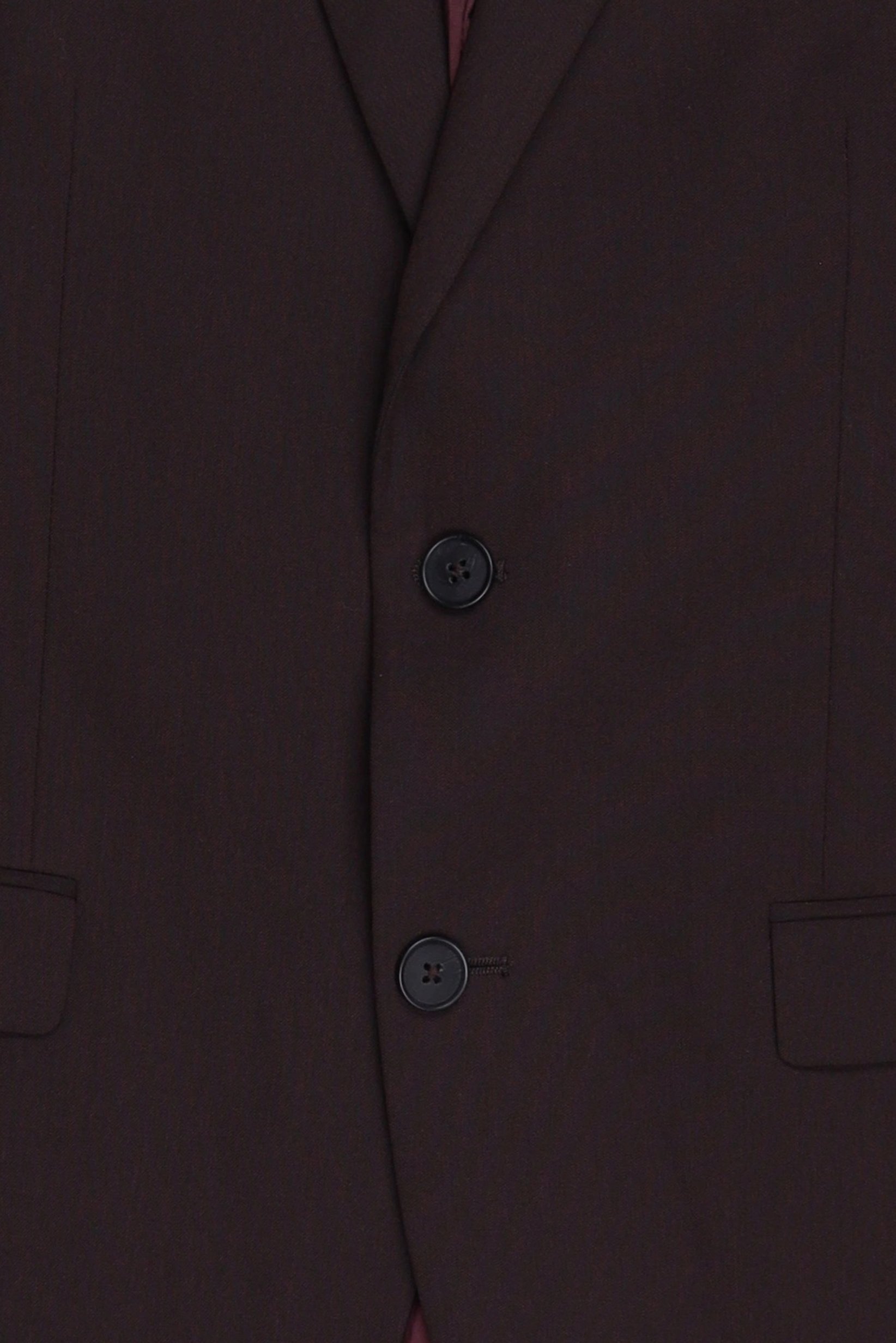 Men Slim Fit Plain Casual Blazer, Chocolate