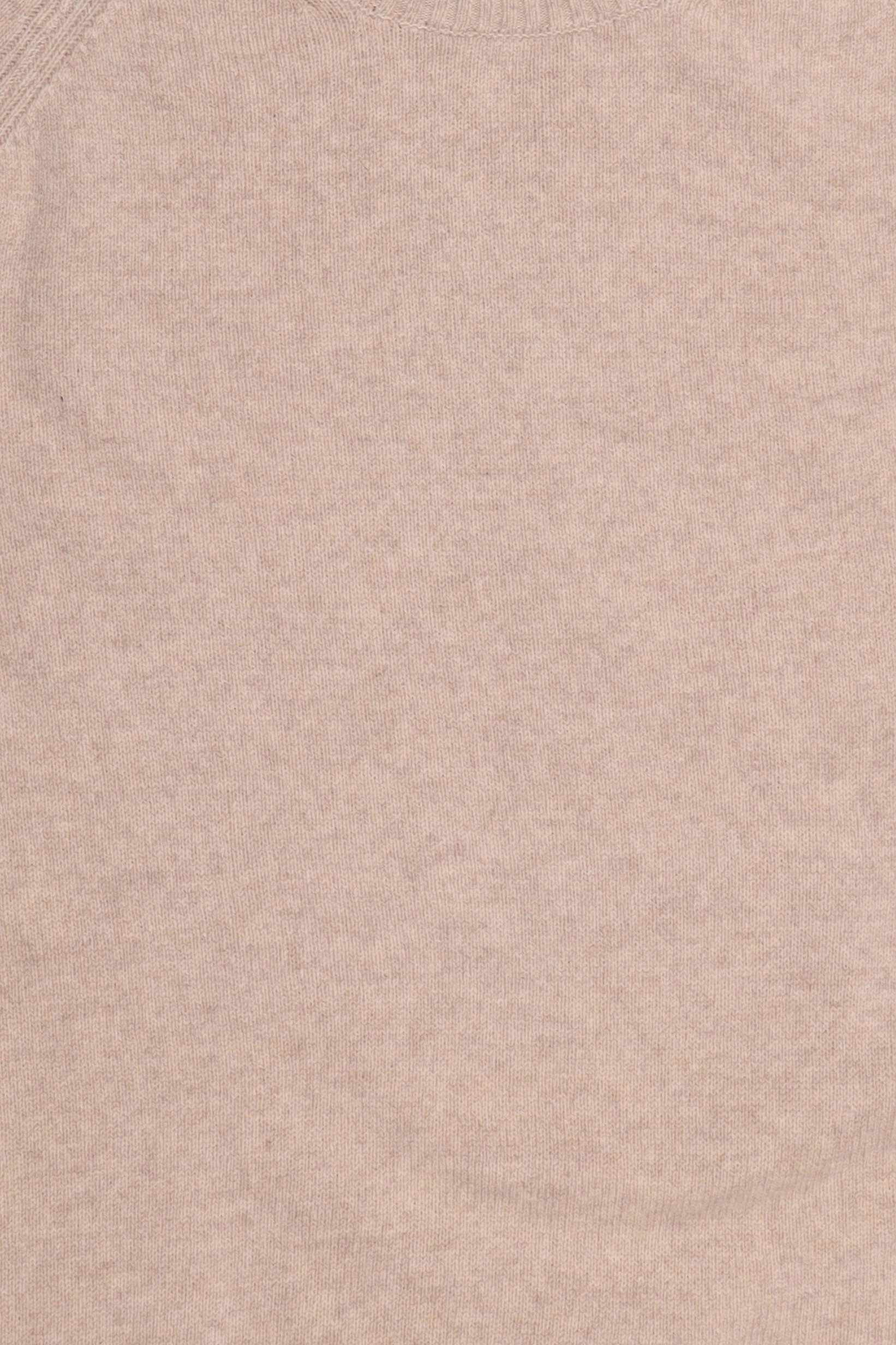 Men Crew Neck Knitted Sweater, Beige