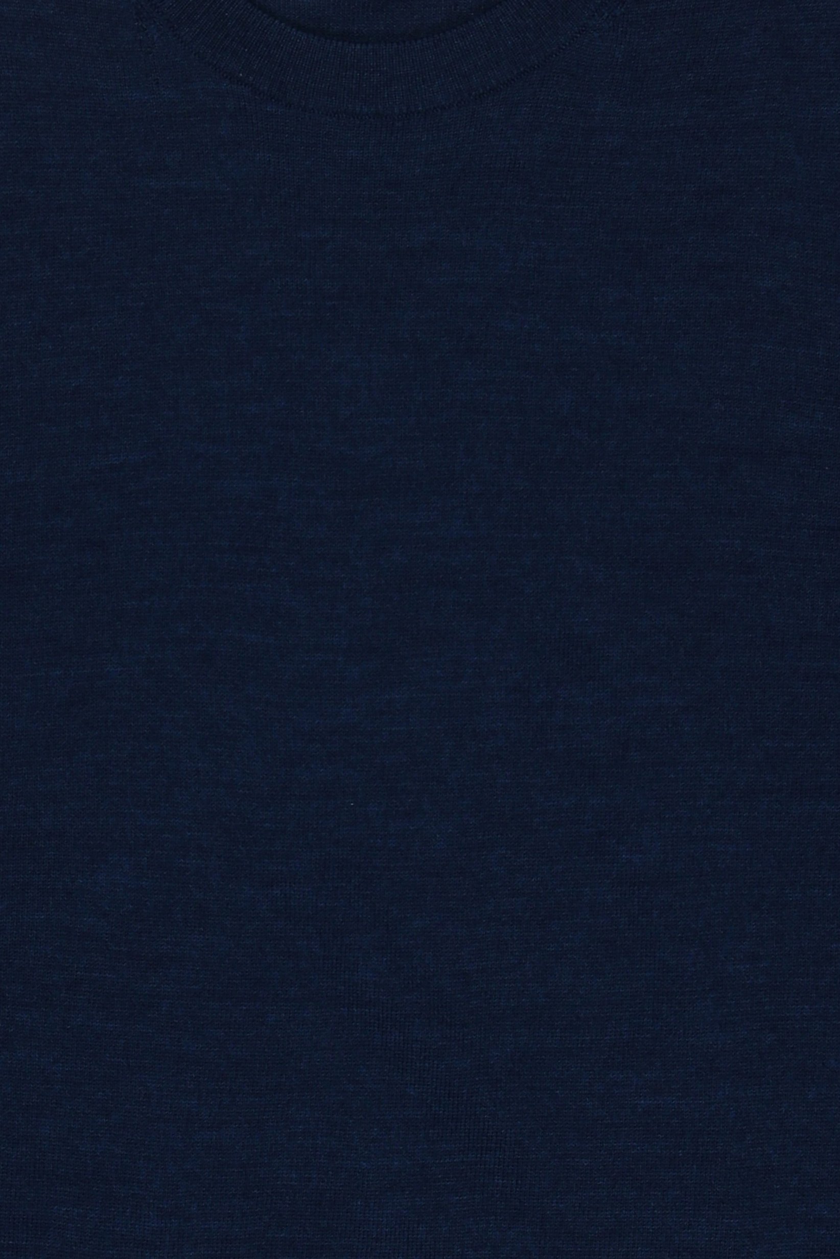 Men Crew Neck Long Sleeve Textured Sweater, Navy