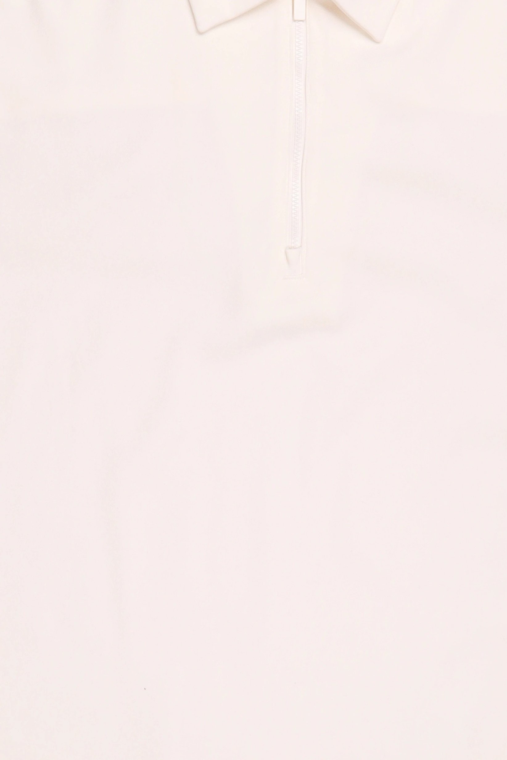 Men Regular Fit Long Sleeve Plain Polo Shirt, Cream