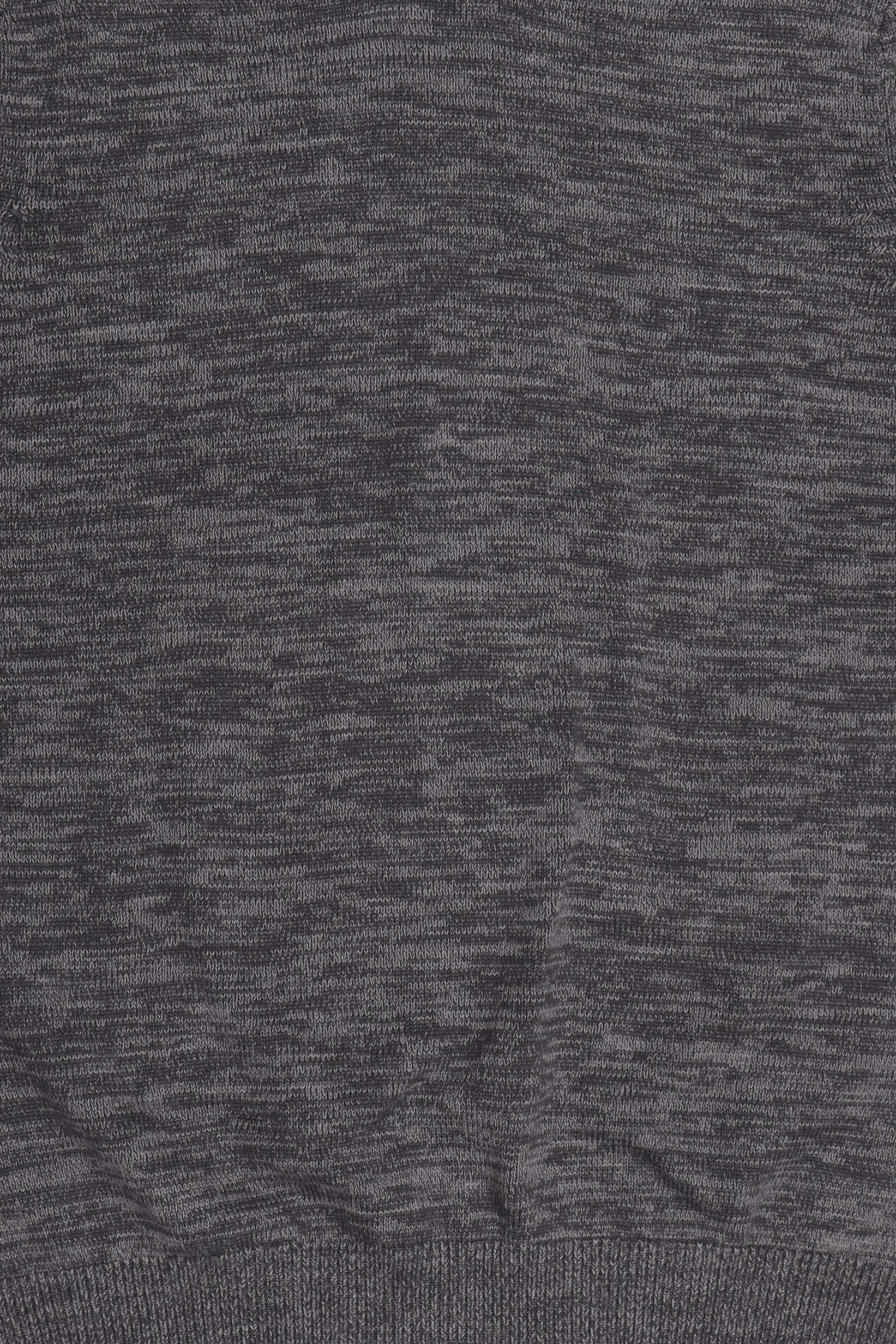 Men Crew Neck Knitted Sweater, Dark Grey