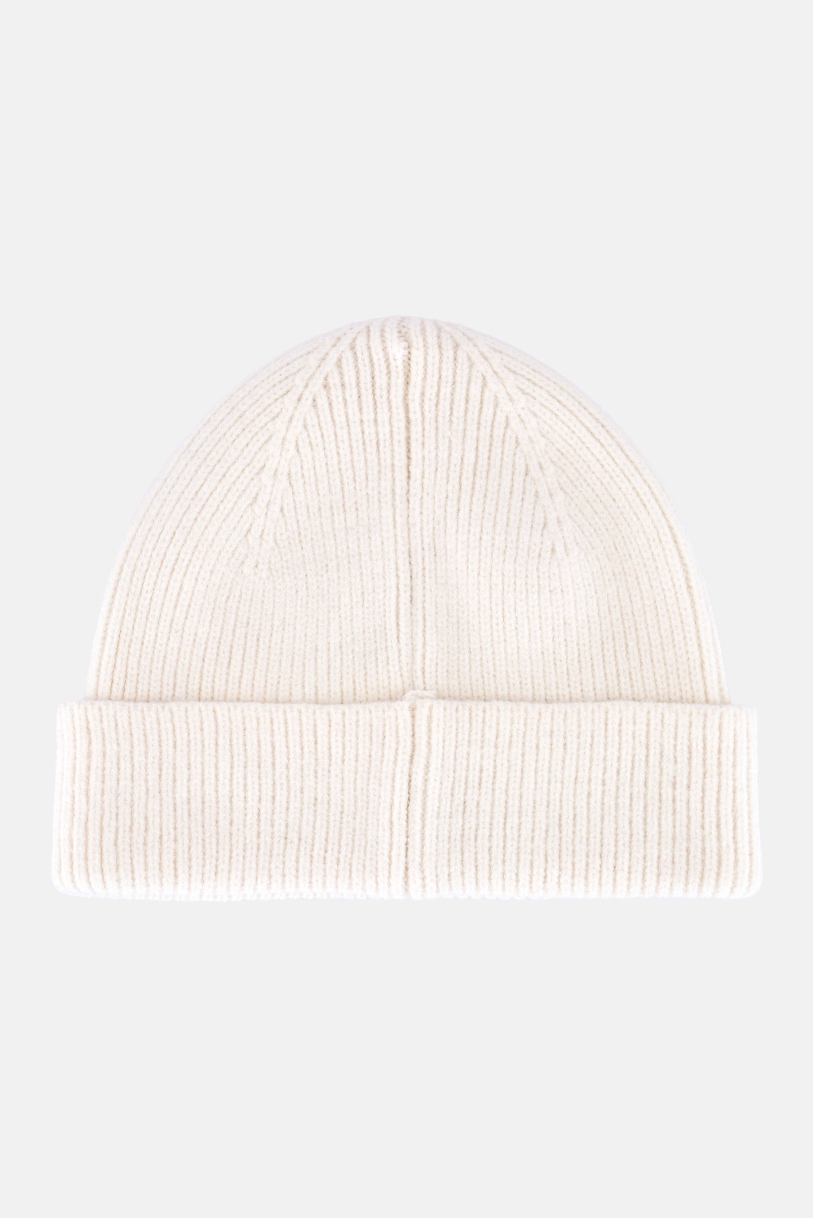 Men Knitted Beanie Hat, Off White