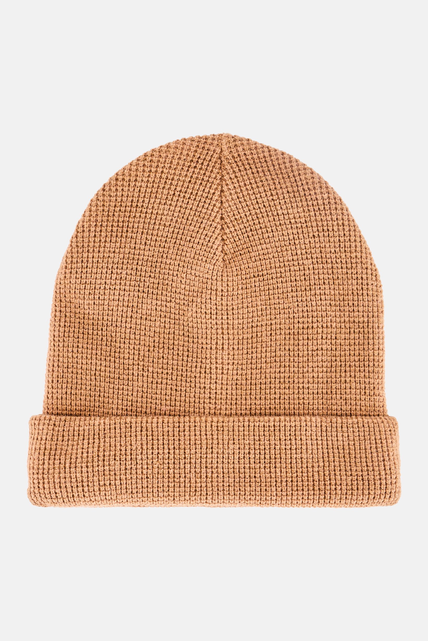 Men Knitted Beanie Hat, Tan