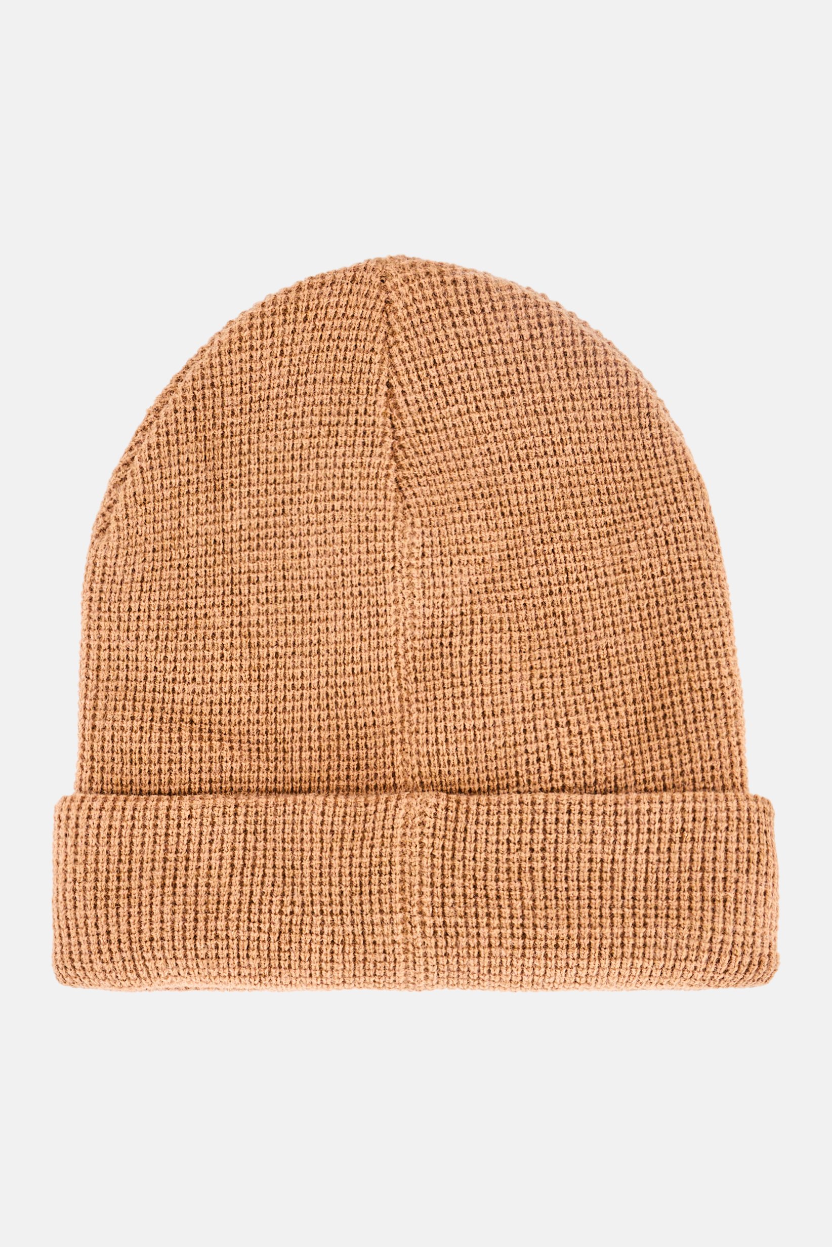 Men Knitted Beanie Hat, Tan