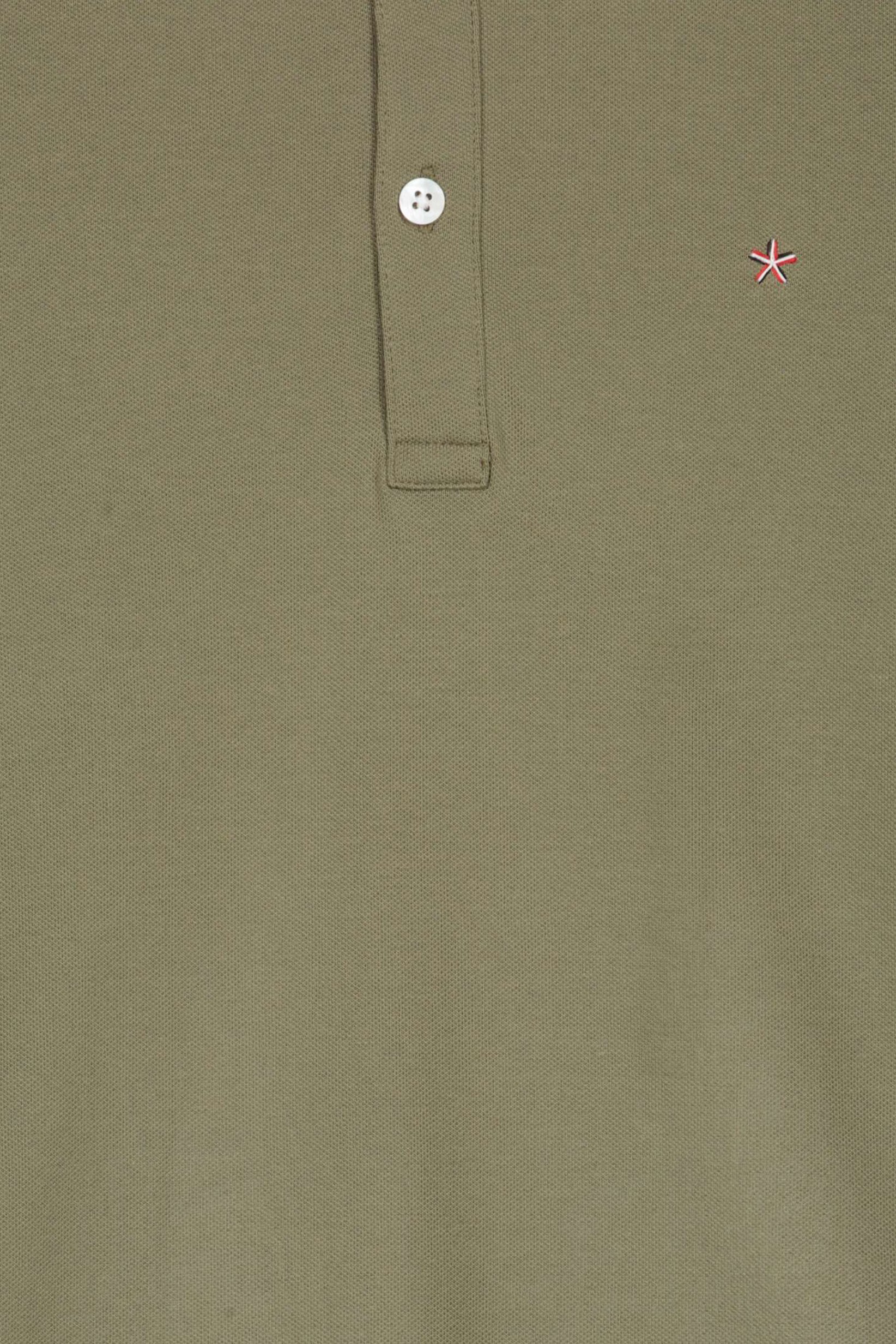 Men Slim Fit Solid Short Sleeve Polo Shirts, Olive