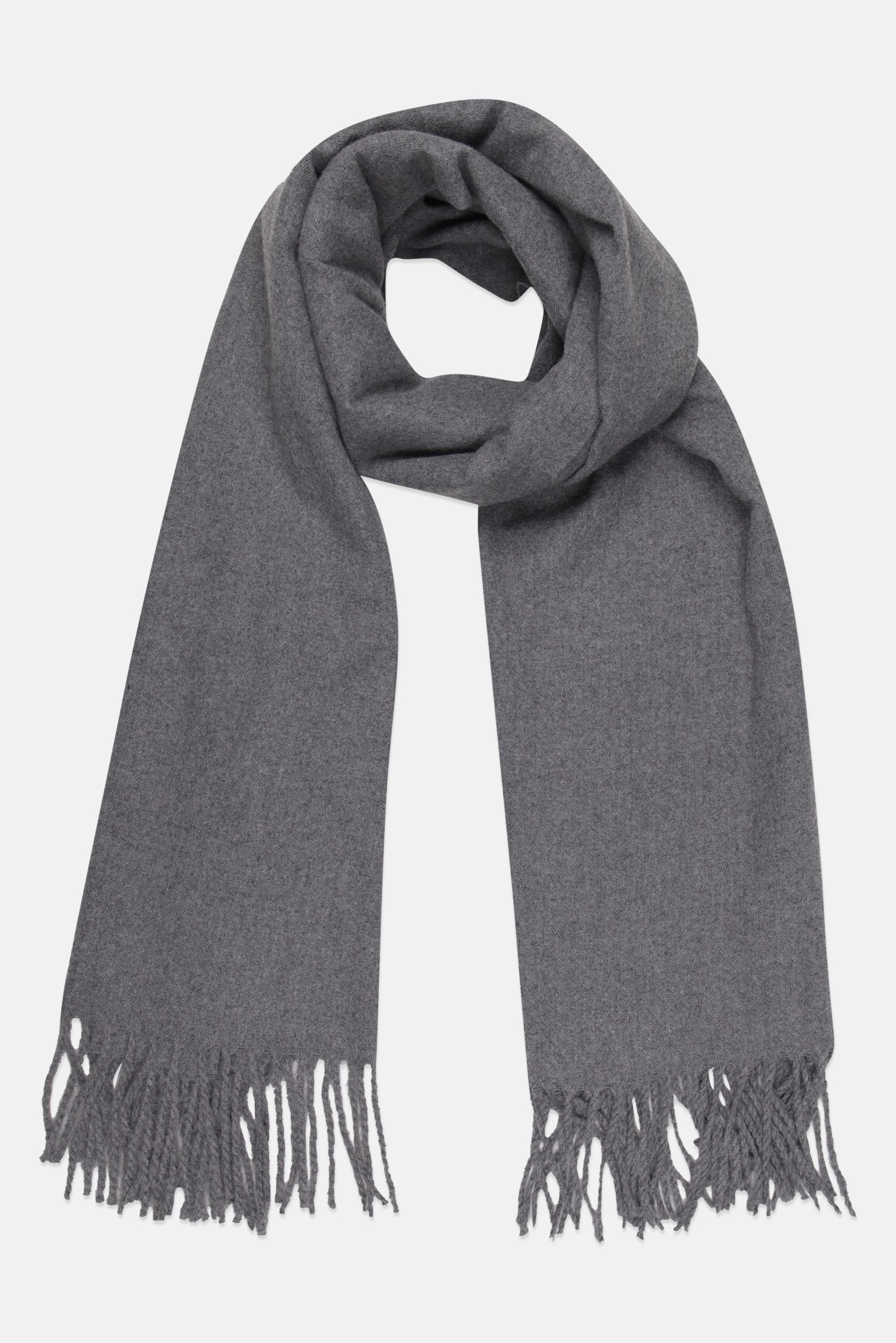 Men Knitted Scarves, Grey