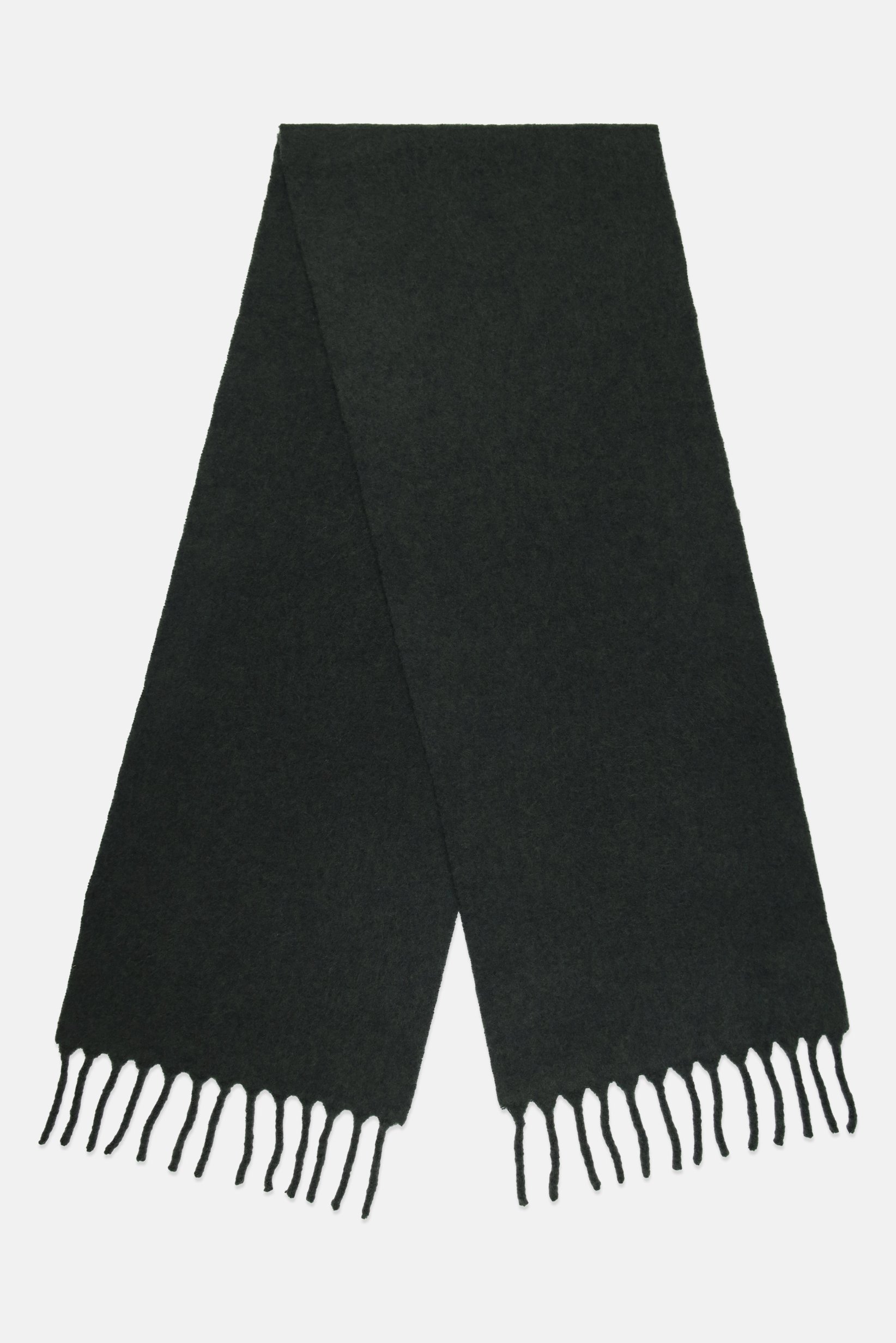 Men Heather Scarves, Dark Green