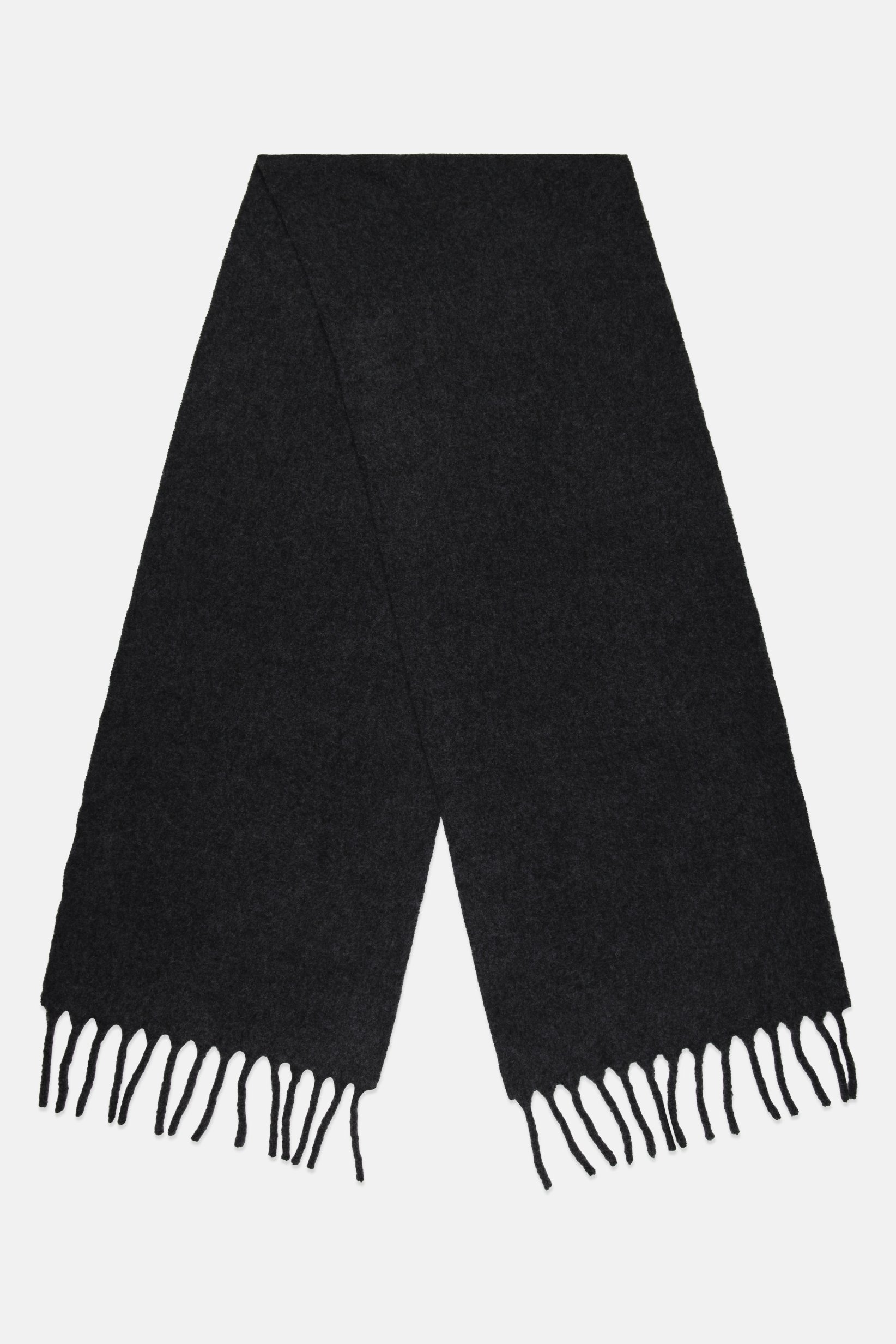 Men Heather Scarves, Dark Grey