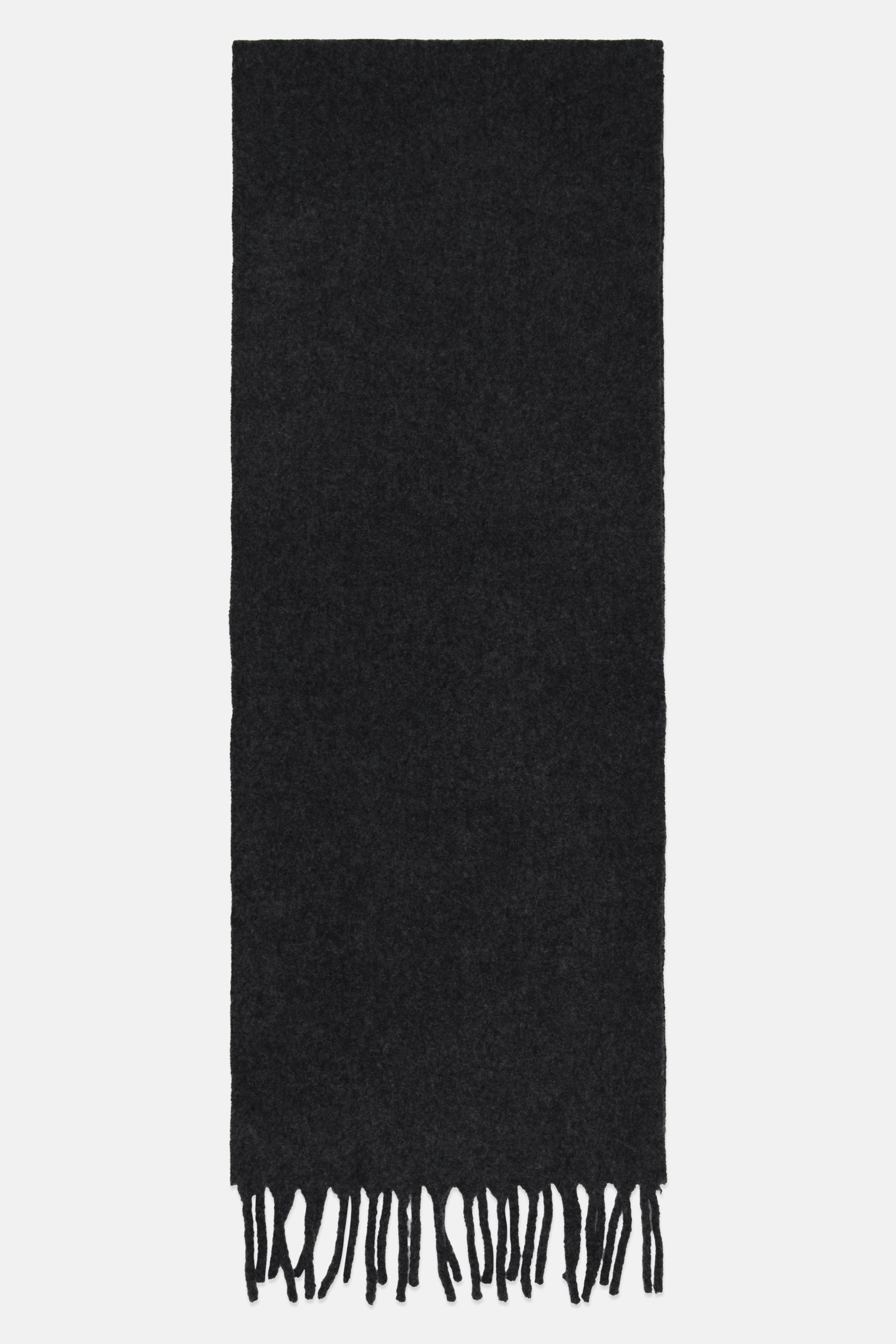 Men Heather Scarves, Dark Grey