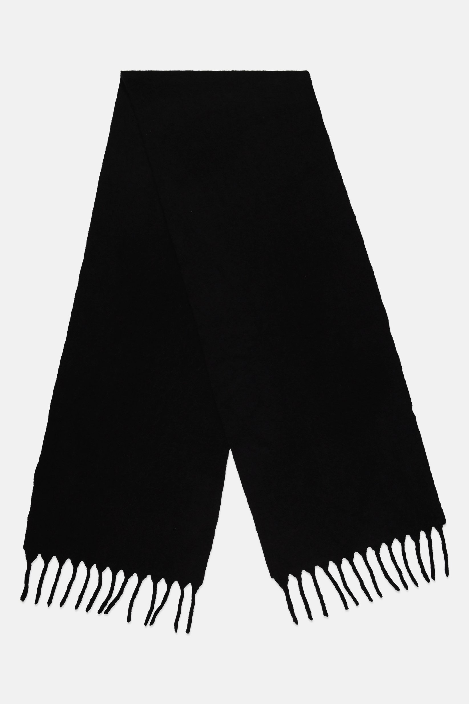 Men Heather Scarf, Black