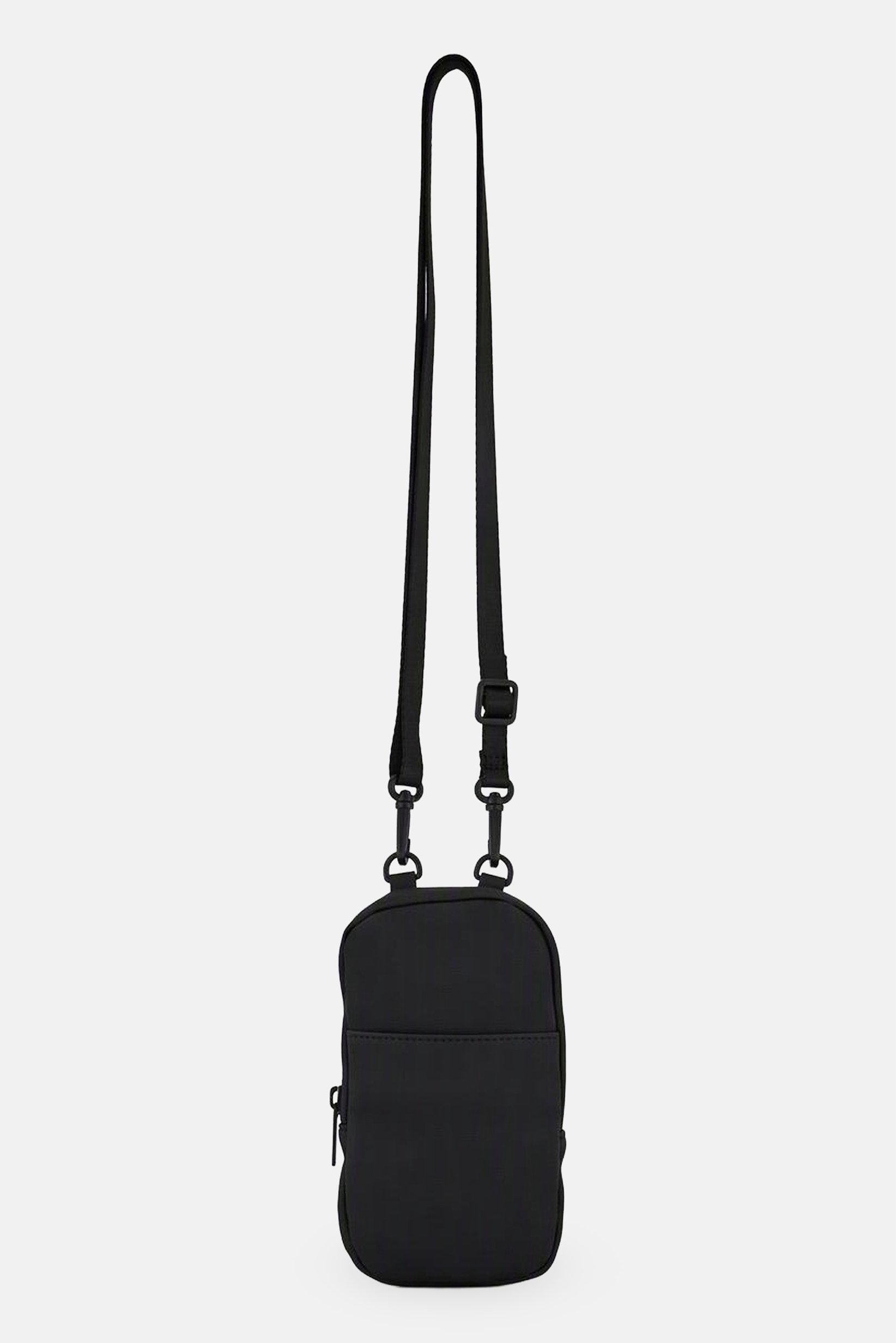 Women Solid Phone Mobile Cross Body Bag, Black