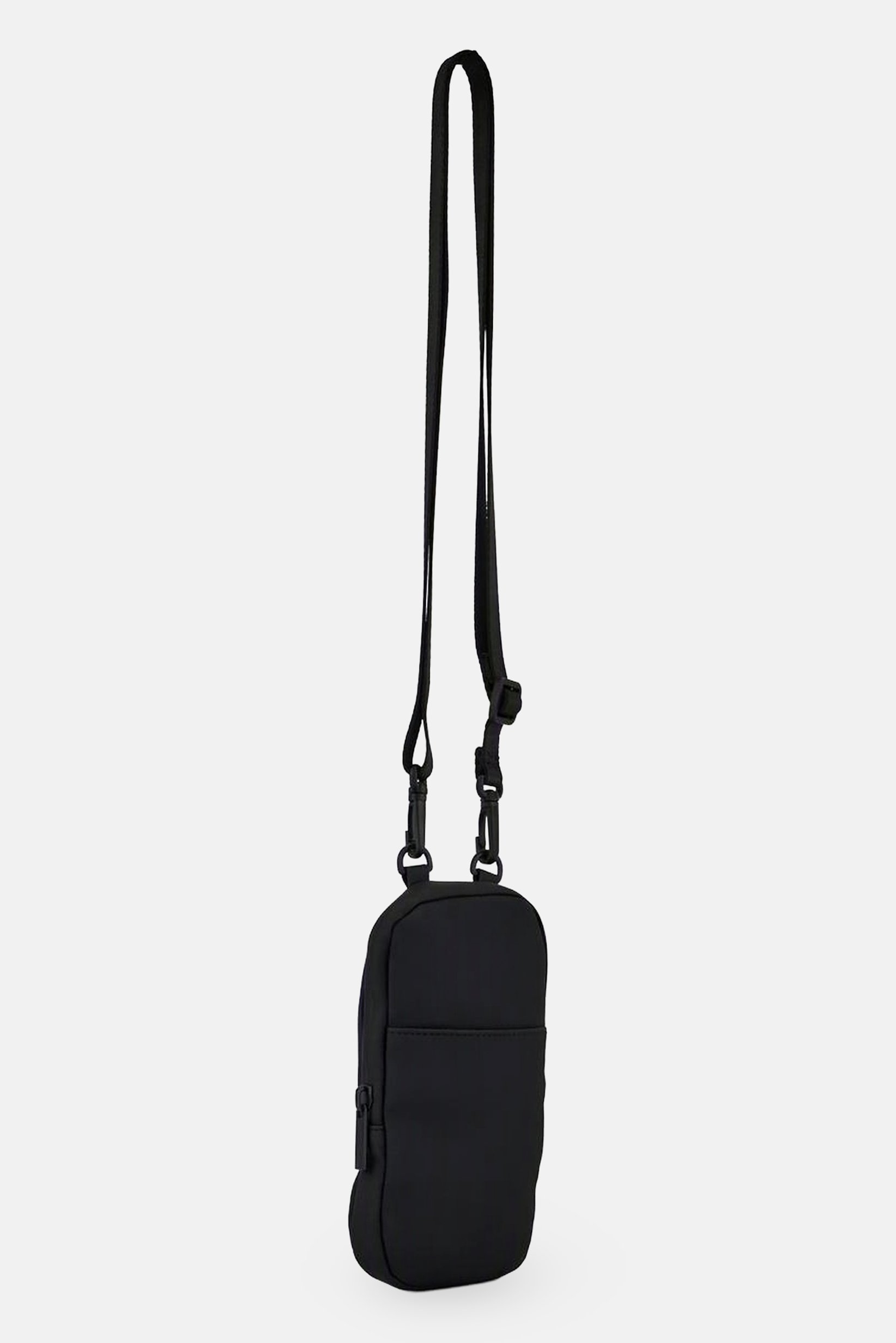 Women Solid Phone Mobile Cross Body Bag, Black
