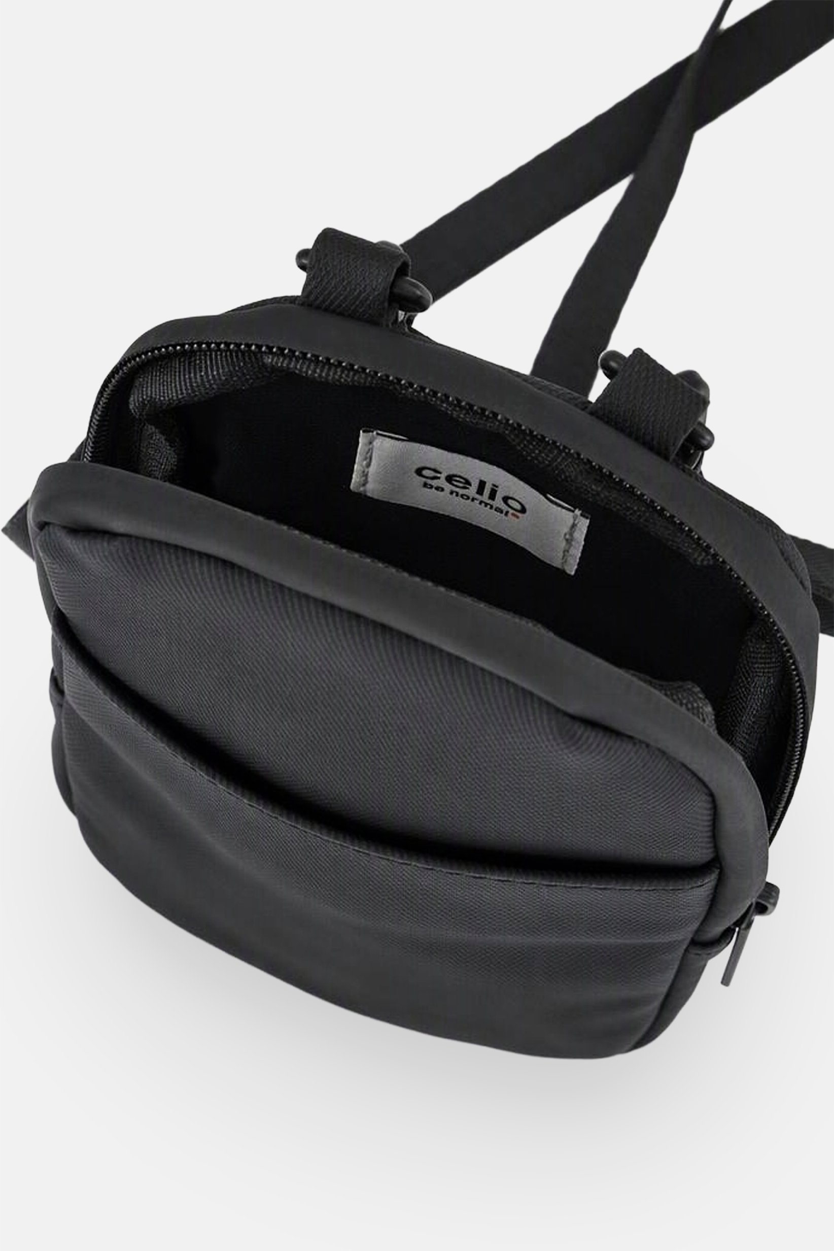 Women Solid Phone Mobile Cross Body Bag, Black