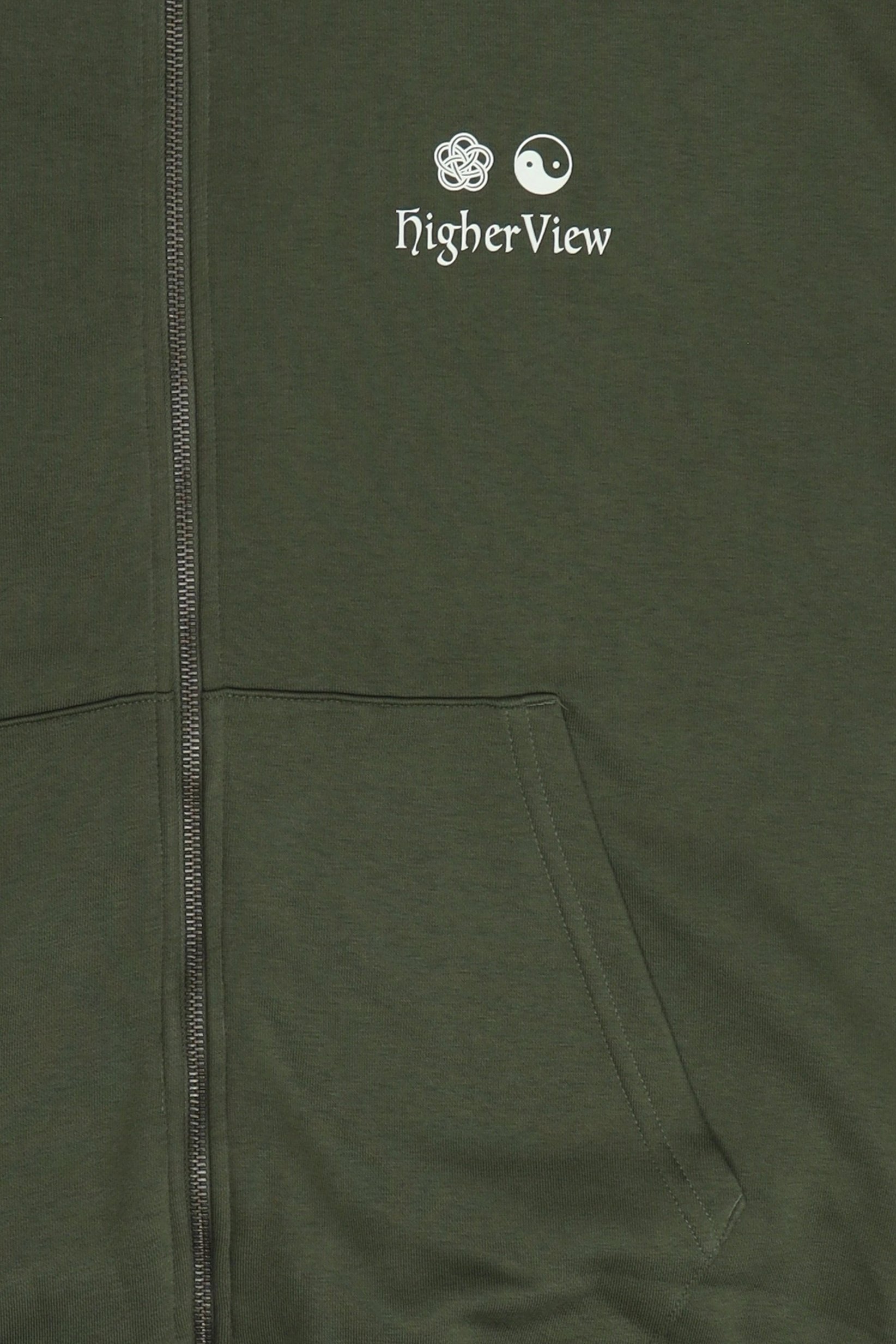 Men Graphic Print Long Sleeve Hoodie, Green