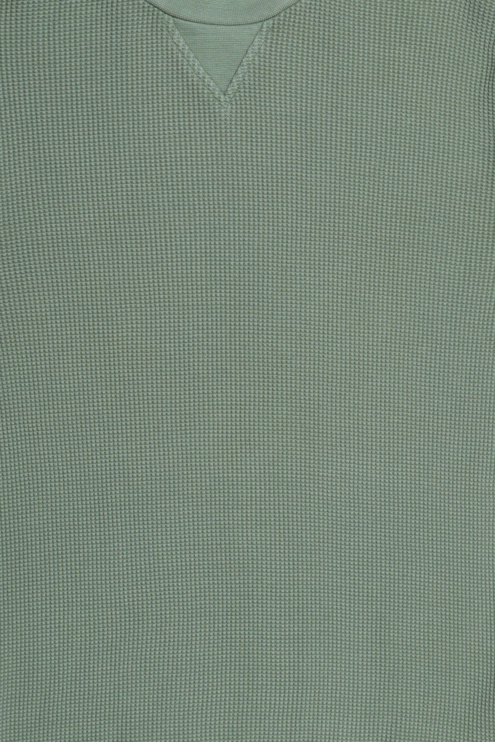 Men Crew Neck Textured Sweater, Sage Green