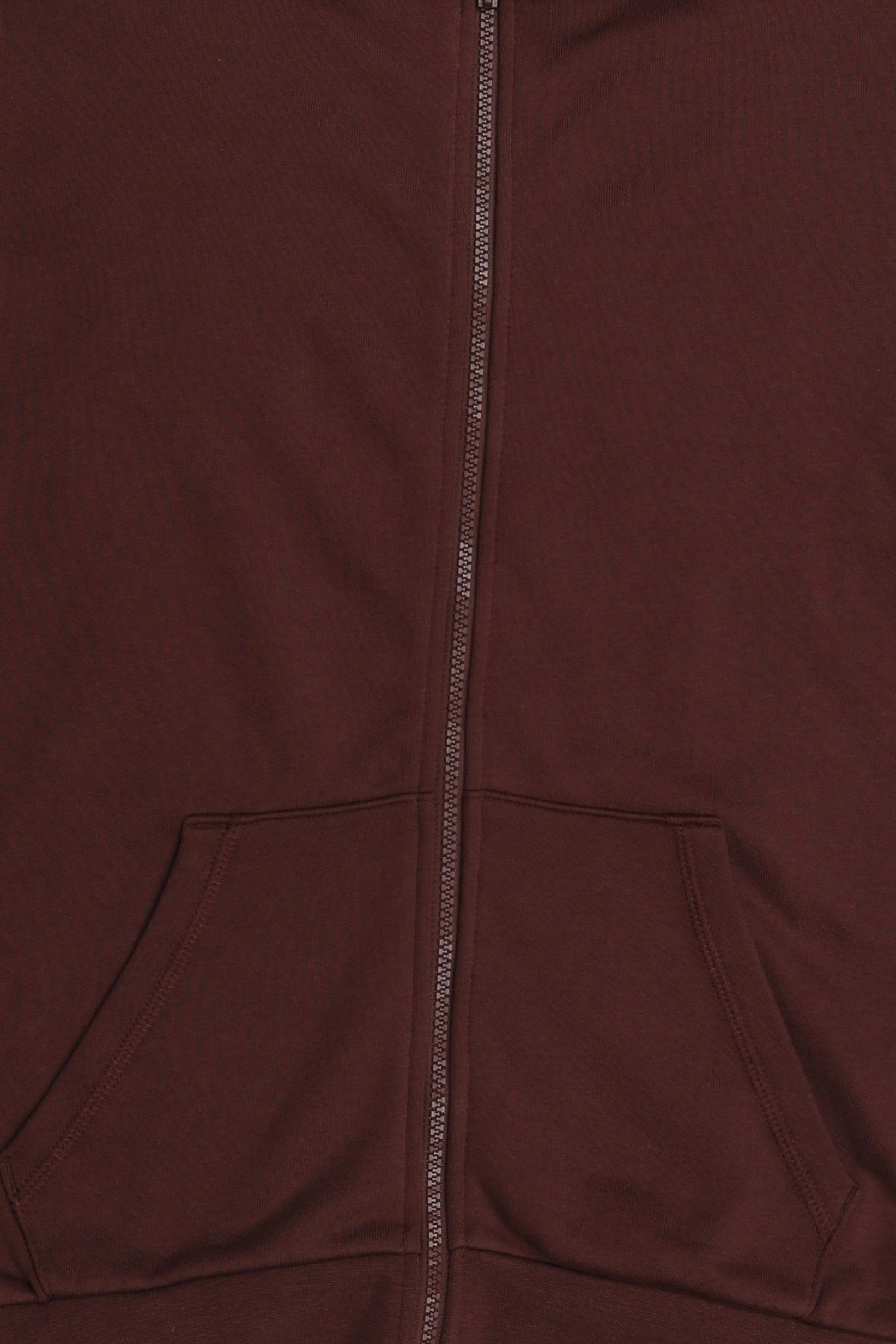 Men Long Sleeve Solid Hoodie, Maroon