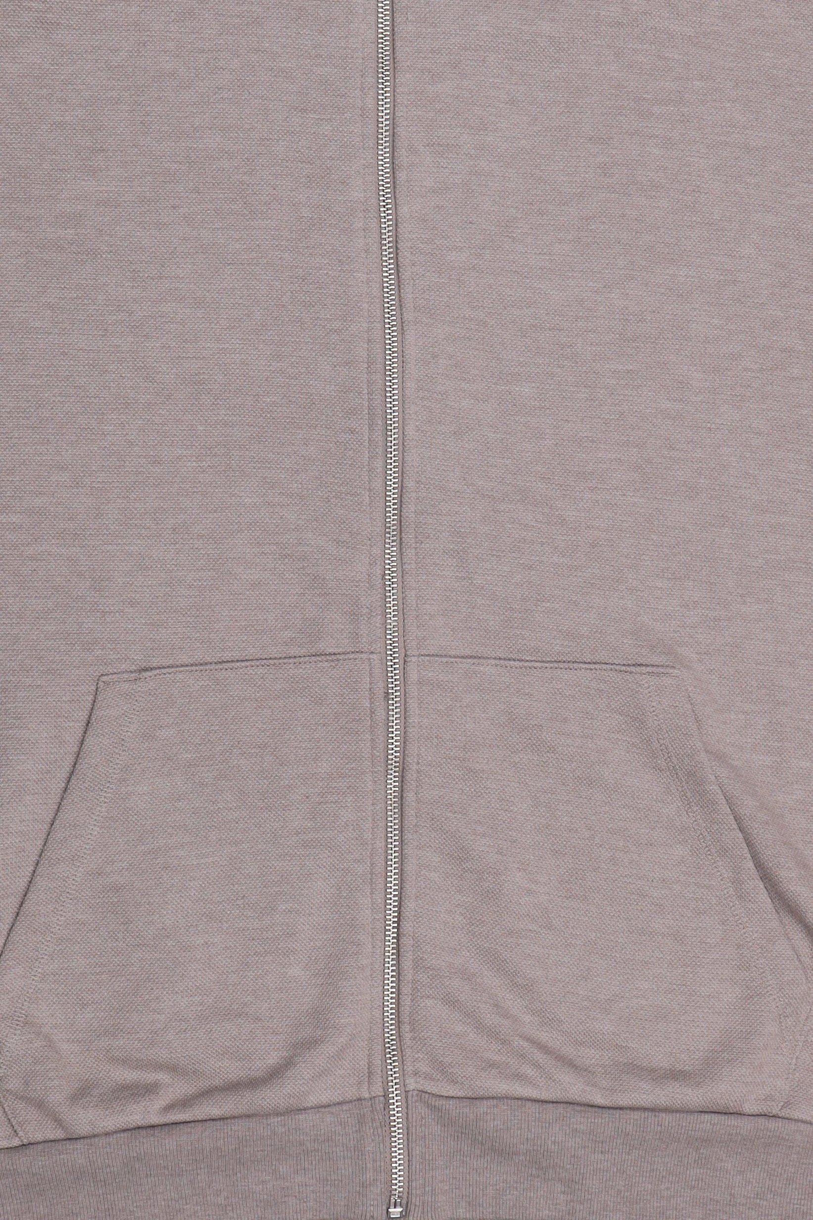 Men Plain Long Sleeve Hoodie, Taupe