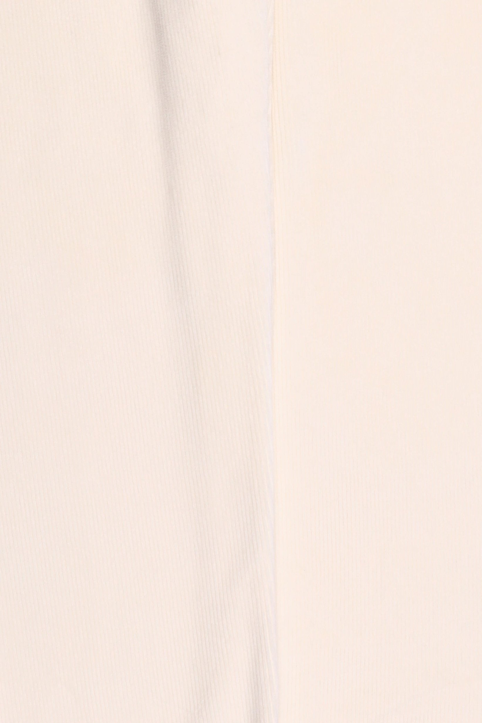 Men Regular Fit Textured Corduroy Pants, Ivory