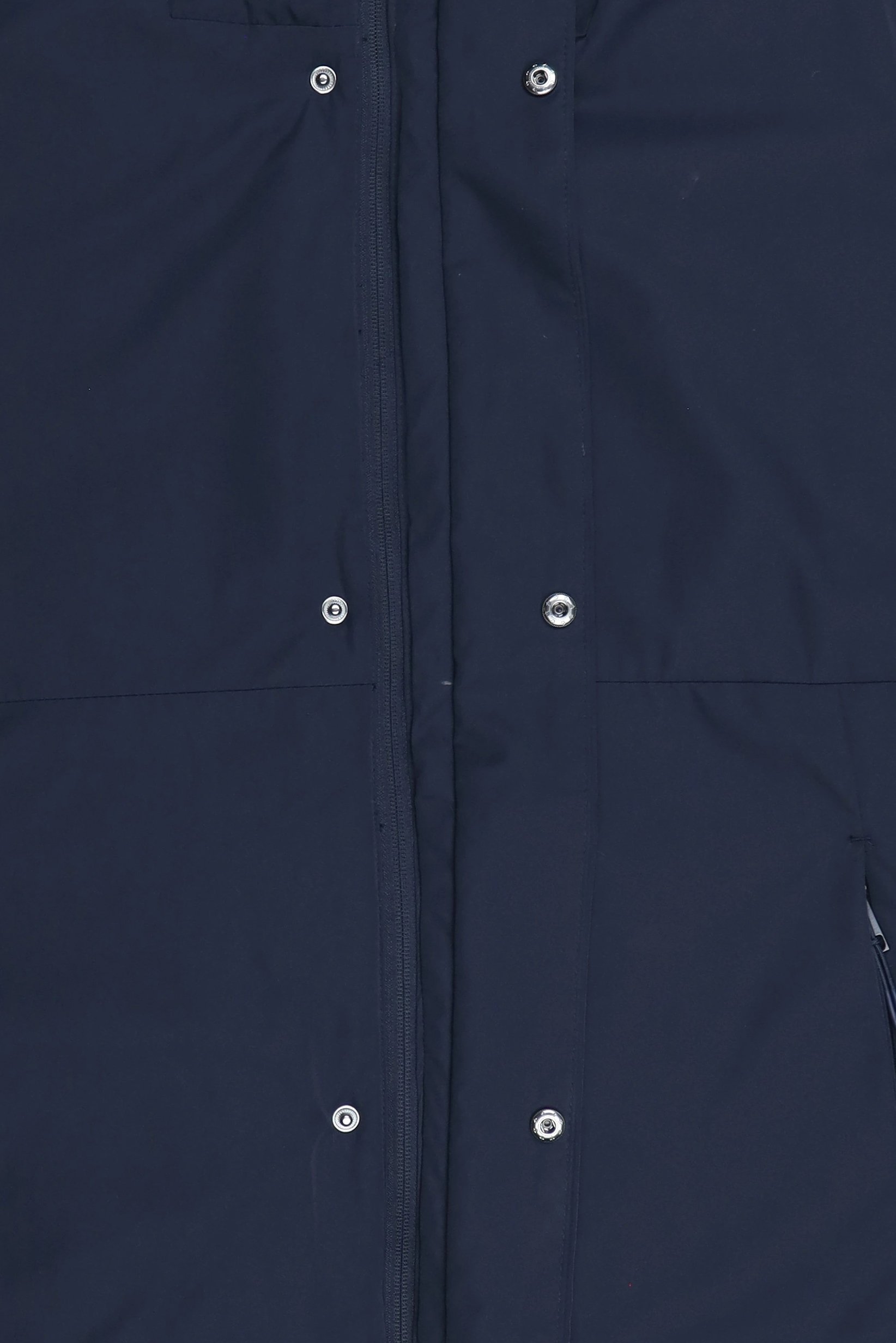 Men Solid Puffer Jacket, Navy