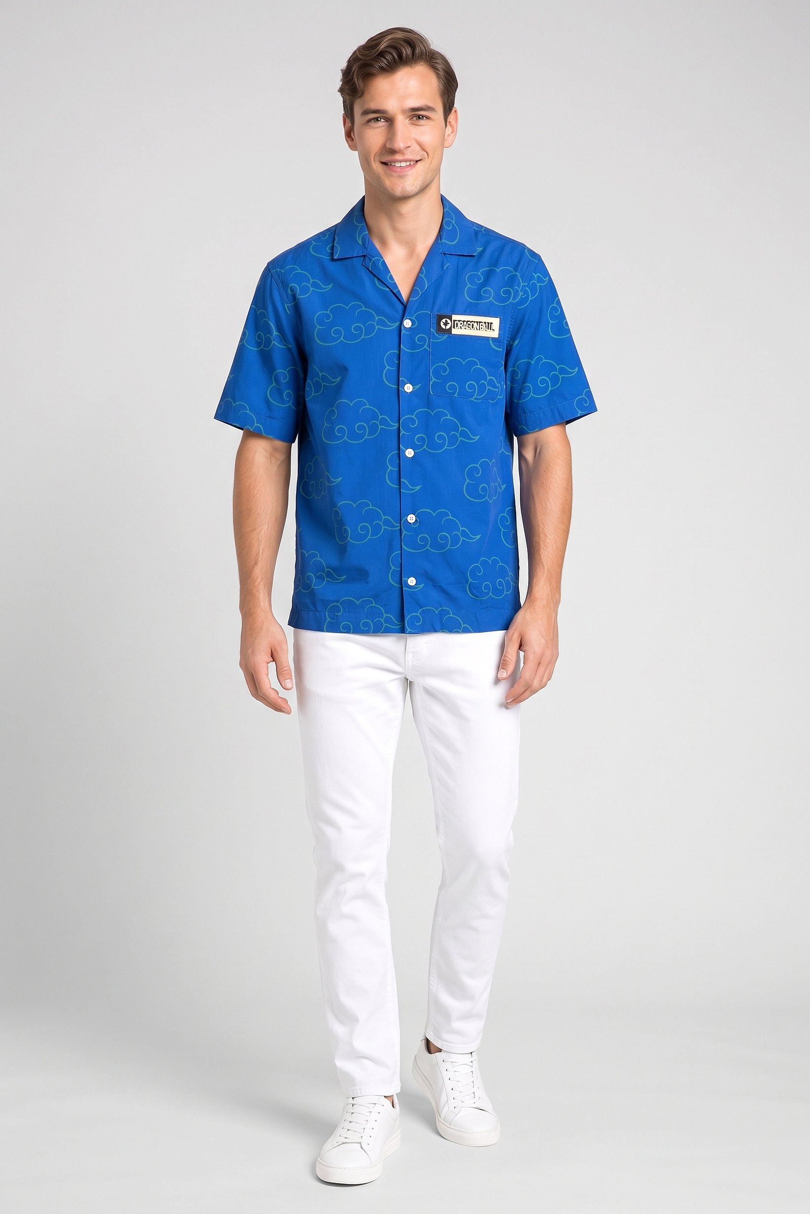 Men Regular Fit Allover Print Short Sleeve Casual Shirt, Multicolor