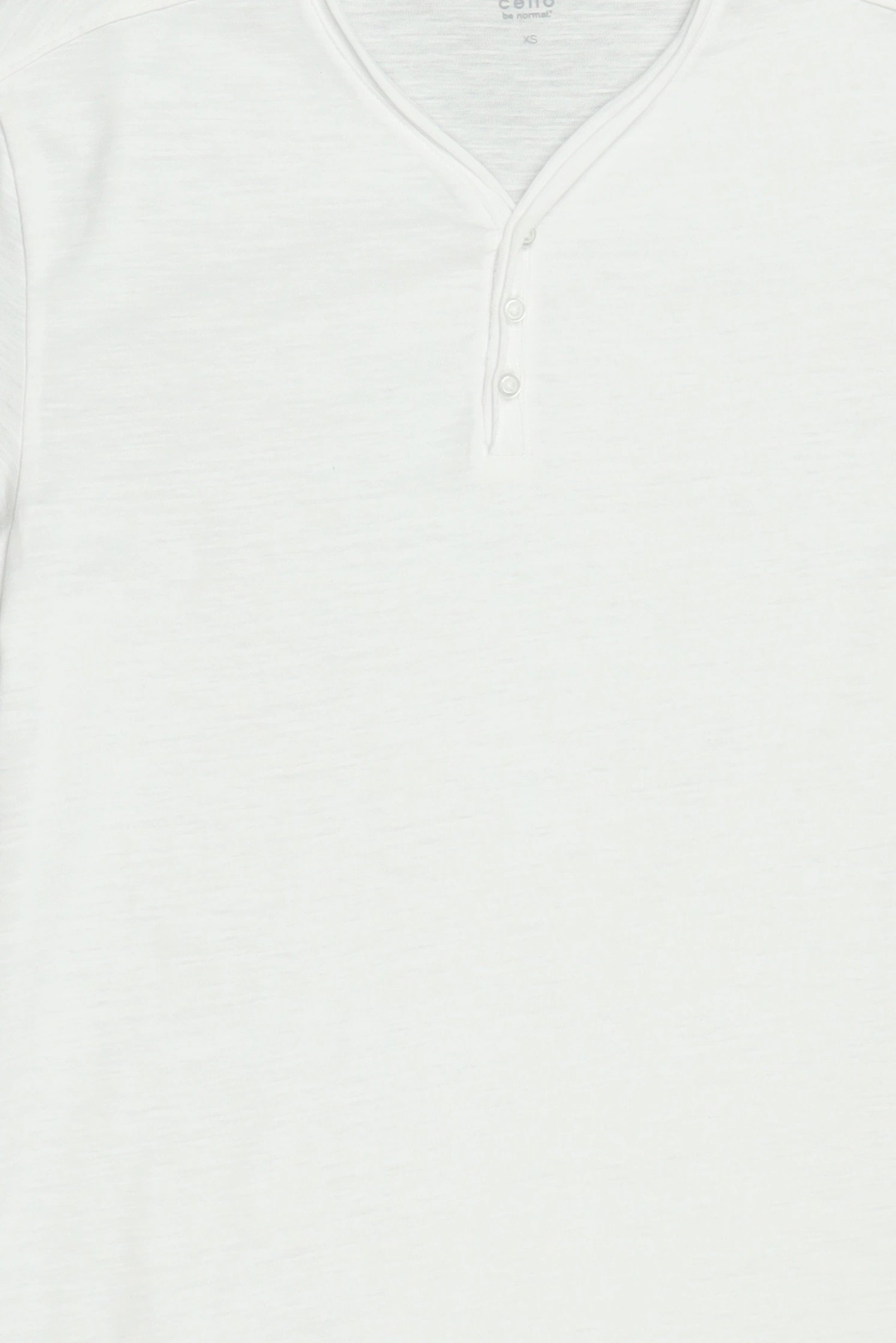 Men V-Neck Short Sleeve Heather T-Shirt, White