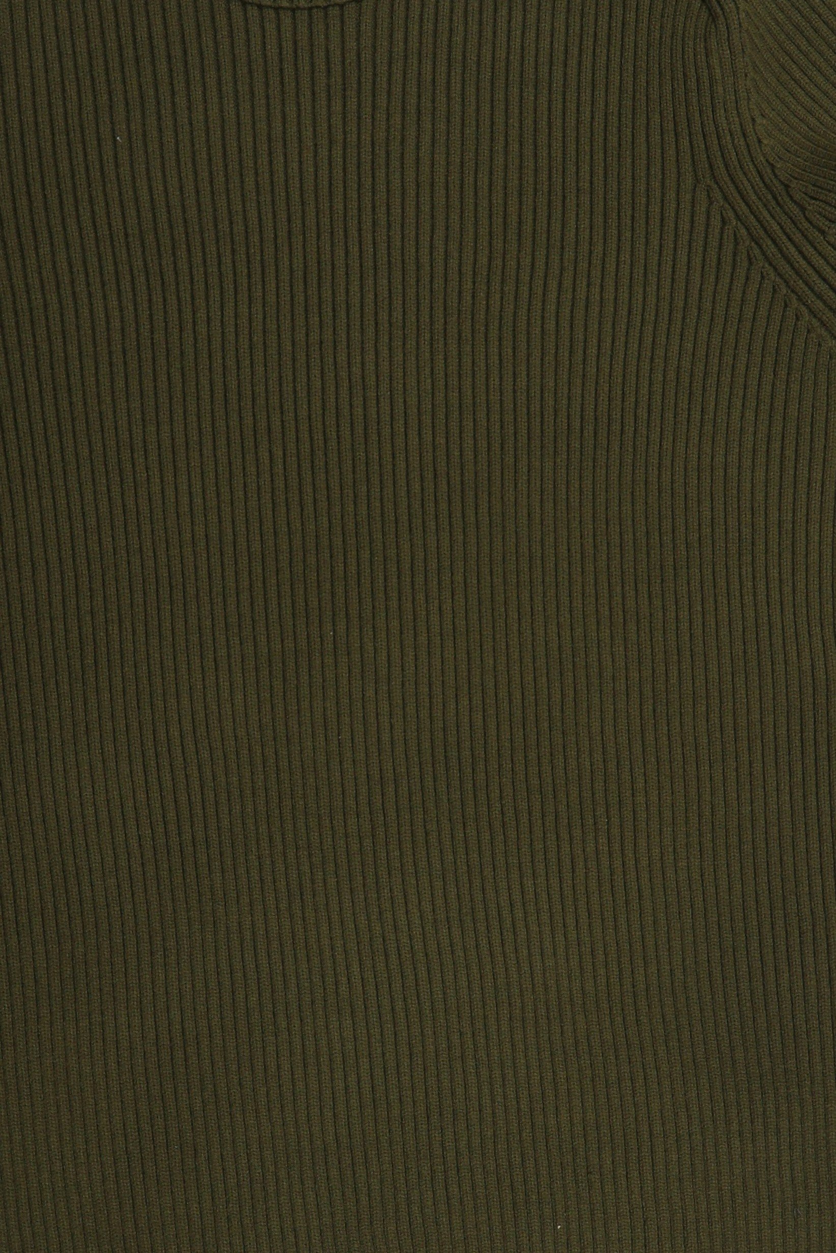 Men Crew Neck Long Sleeve Knitted Sweater, Olive