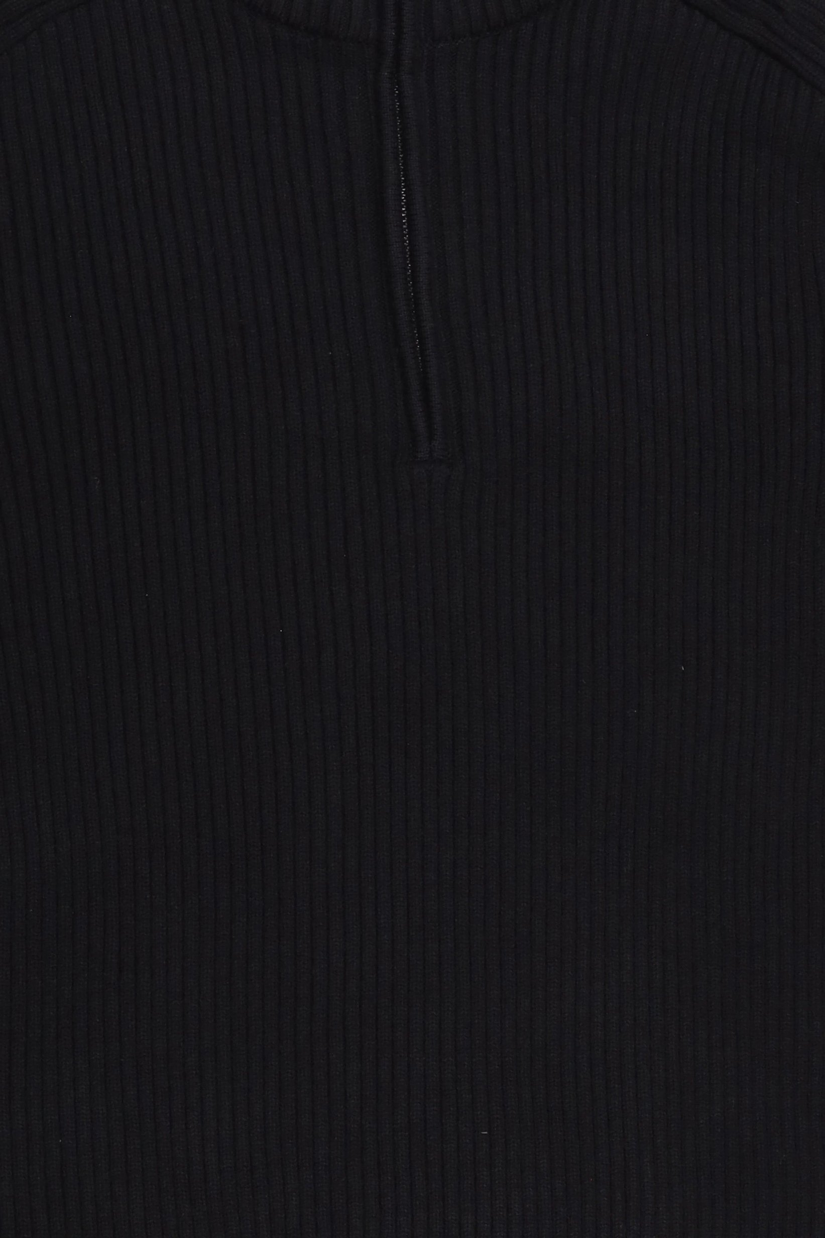 Men Mock Neck Textured Sweater, Black