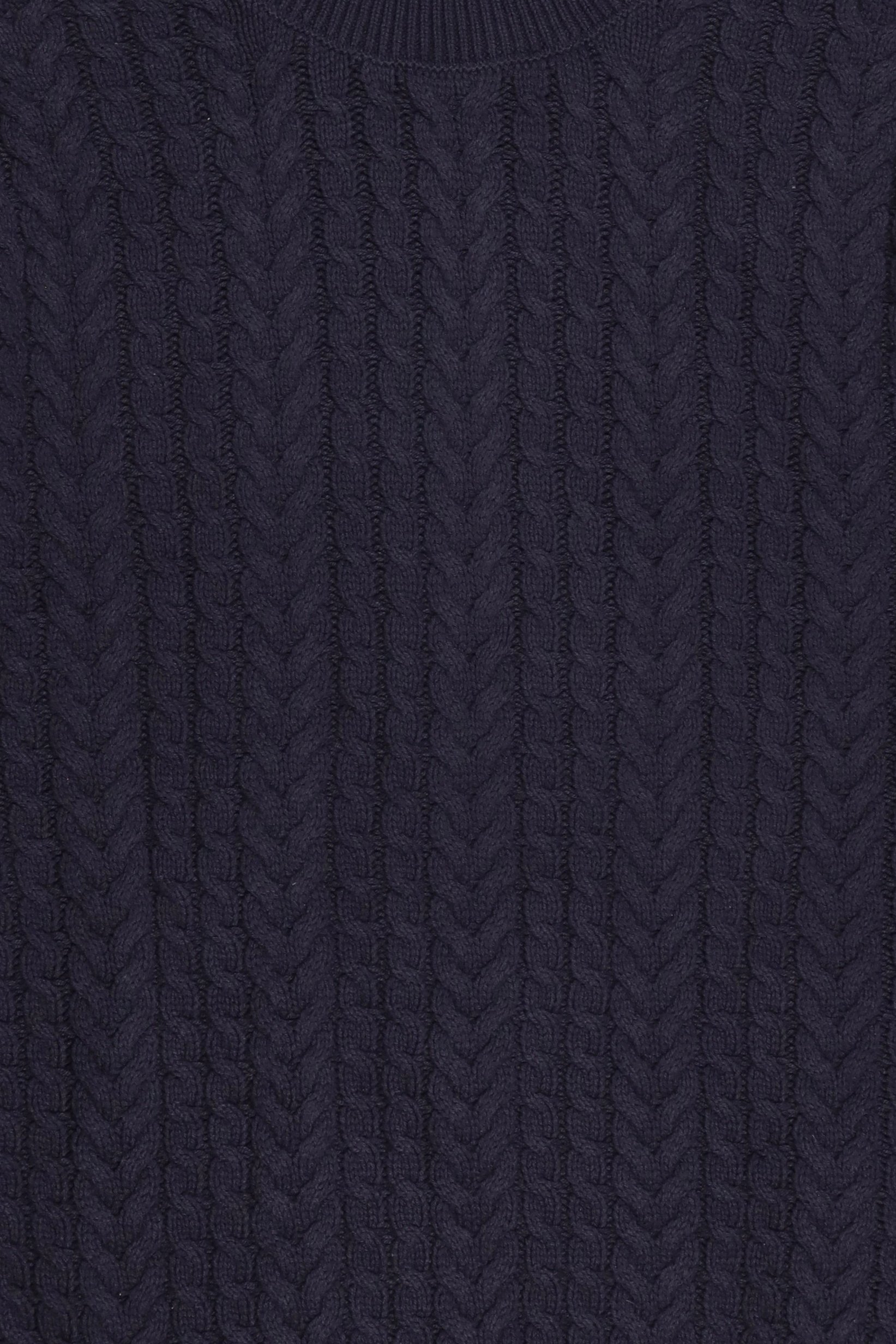 Men Turtle Neck Textured Sweater, Deep Navy