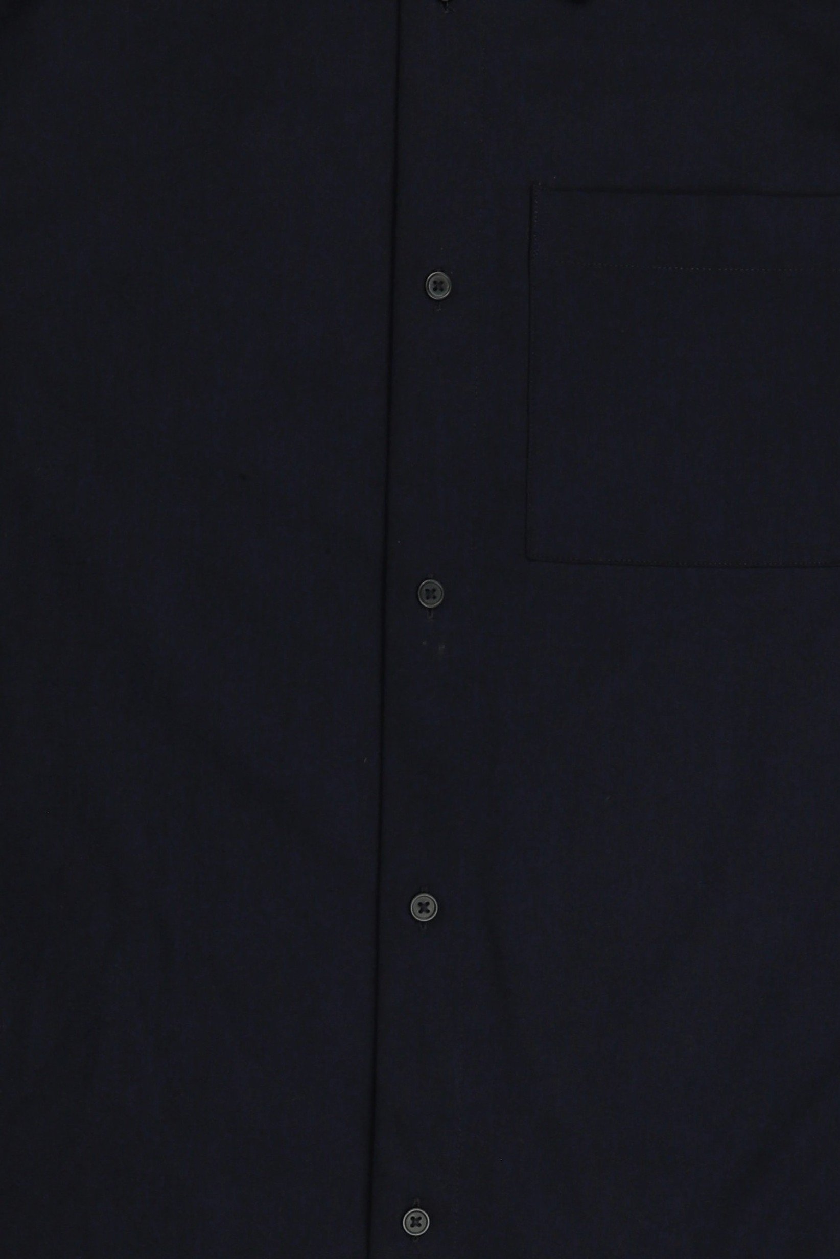 Men Loose Fit Long Sleeve Solid Casual Shirt, Dark Navy