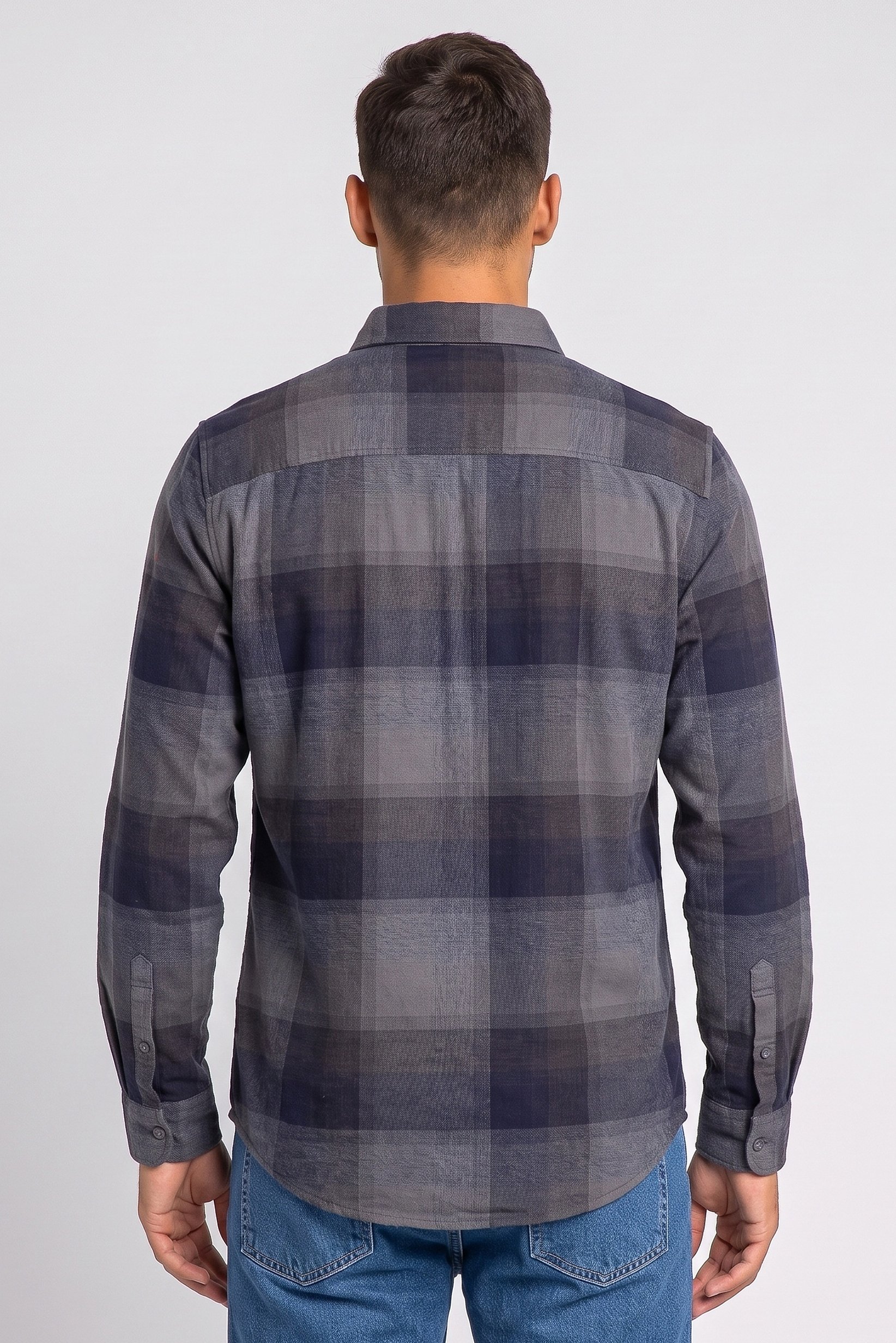 Men Regular Fit Long Sleeve Checkered Casual Shirt, Multicolor