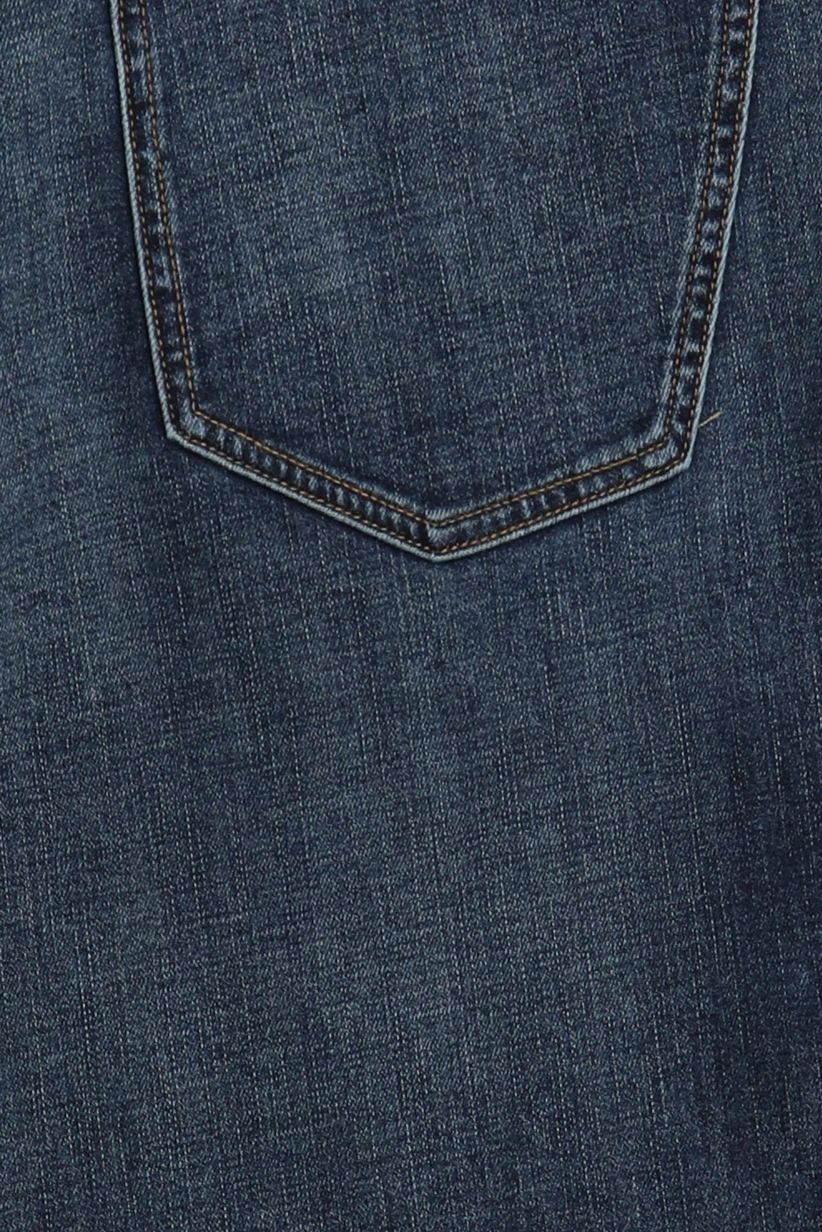 Men Straight Fit Washed Stretchable Jeans, Blue