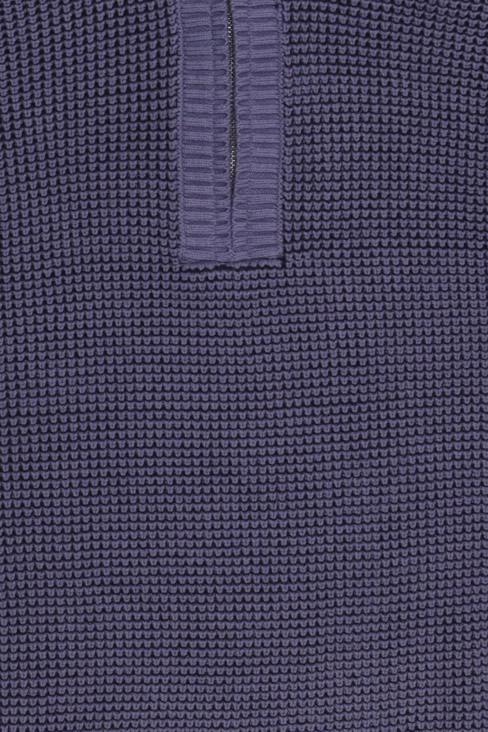 Men Turtle Neck Crochet Sweater, Slate Grey