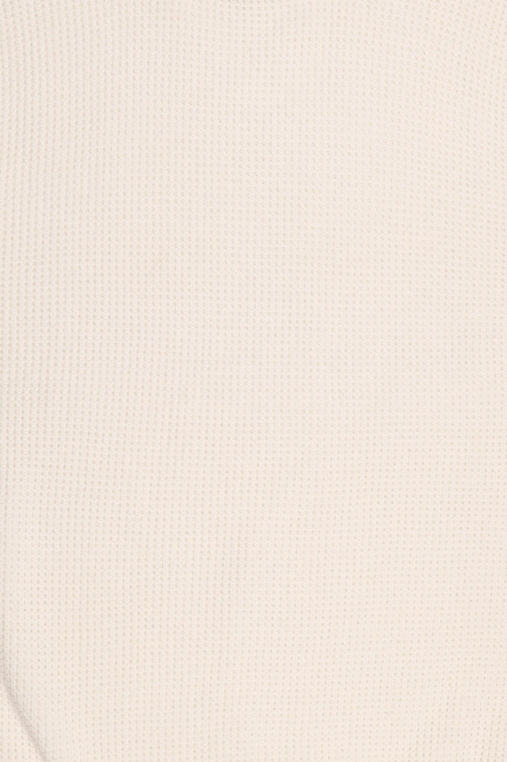 Men Crew Neck Crochet Sweater, Beige