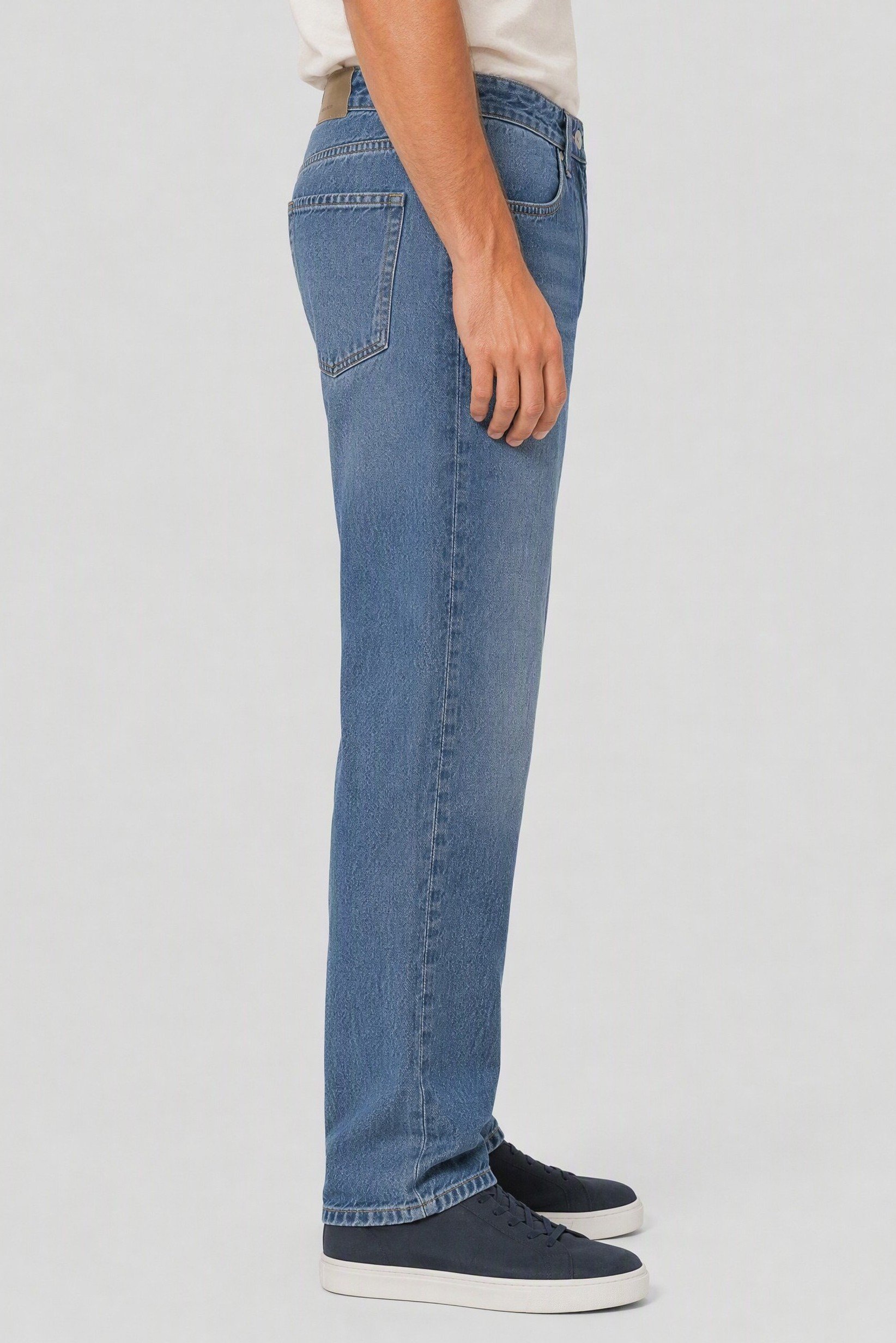 Men Flare Washed Non Stretchable Jeans, Blue