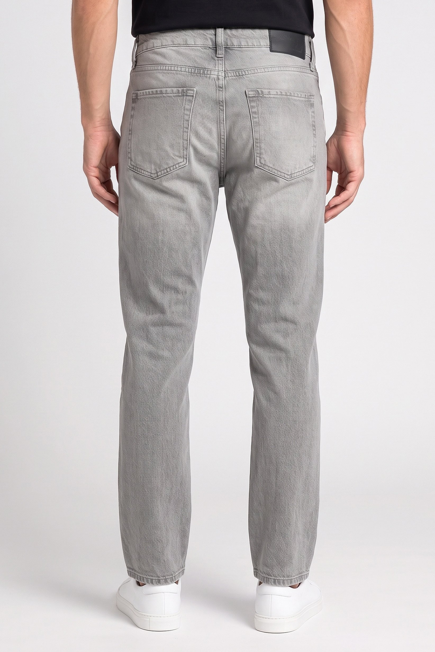 Men Flare Fit Washed Non Stretchable Jeans, Grey