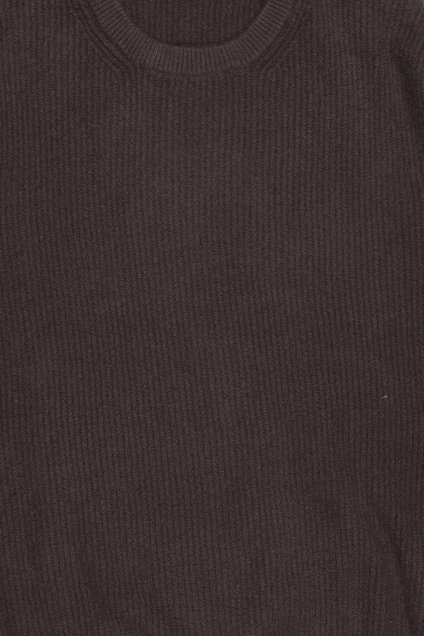 Men Crew Neck Knitted Sweater, Charcoal Grey