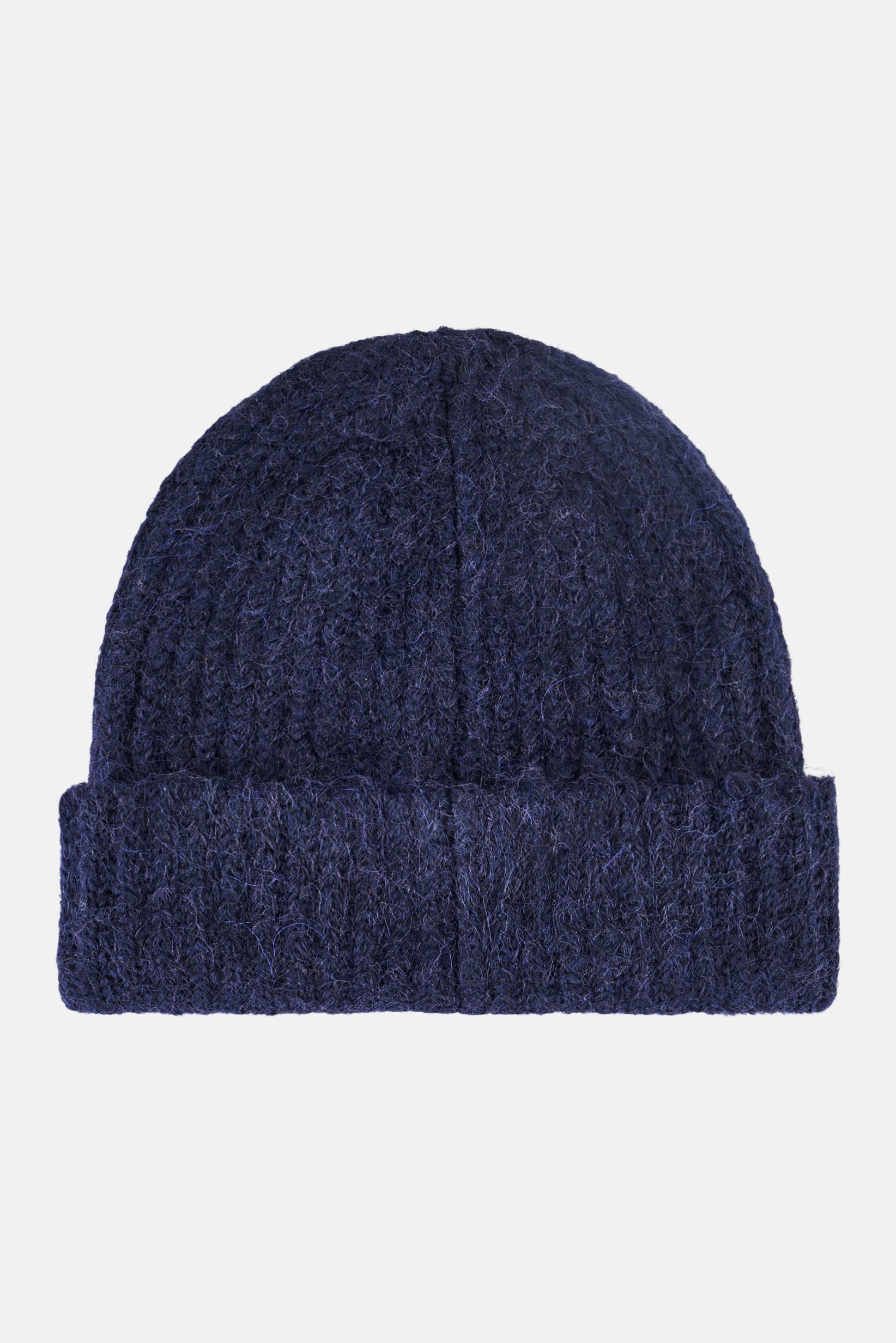 Men Textured Bennie Hat, Dark Navy