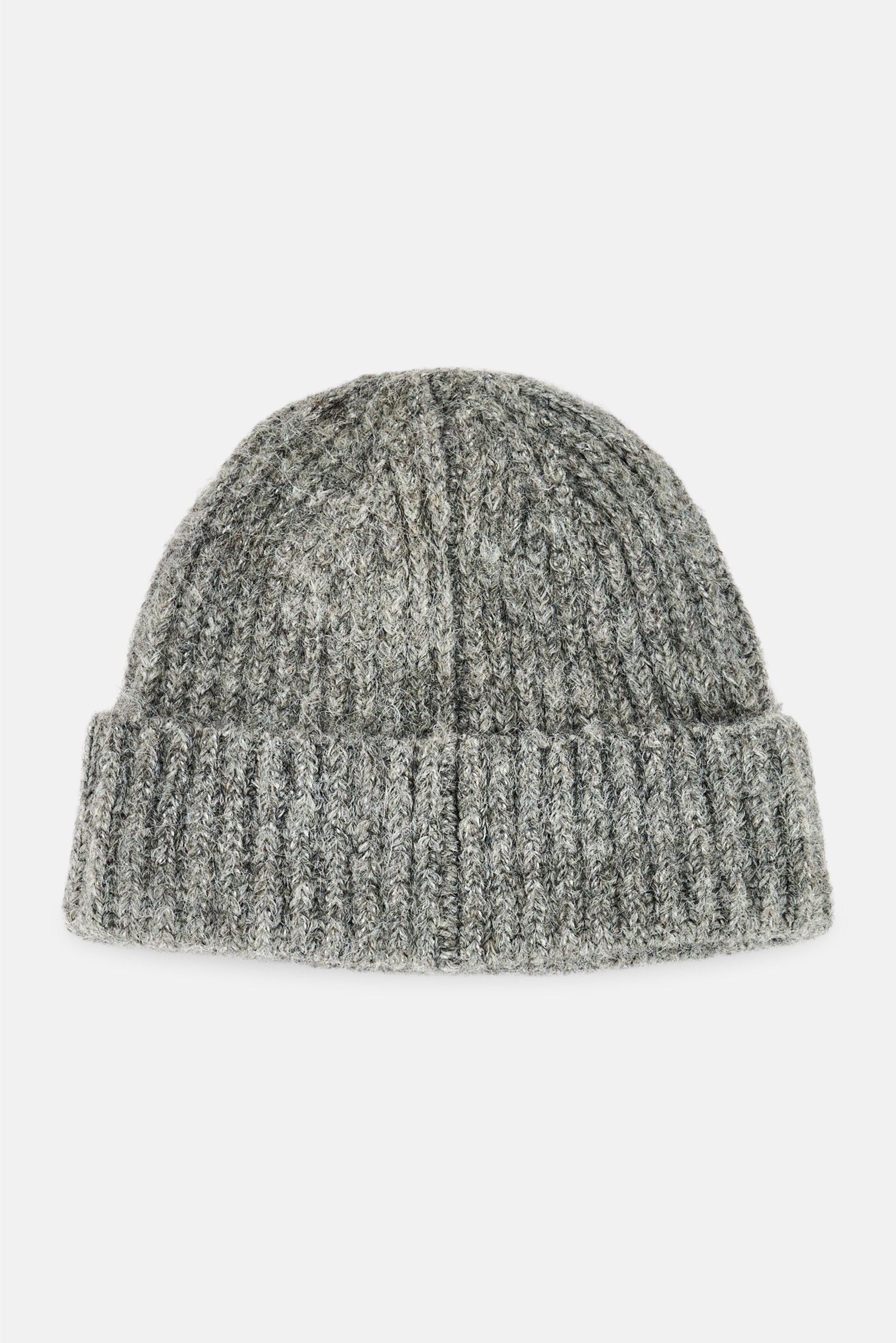 Men Textured Bennie Hat, Grey