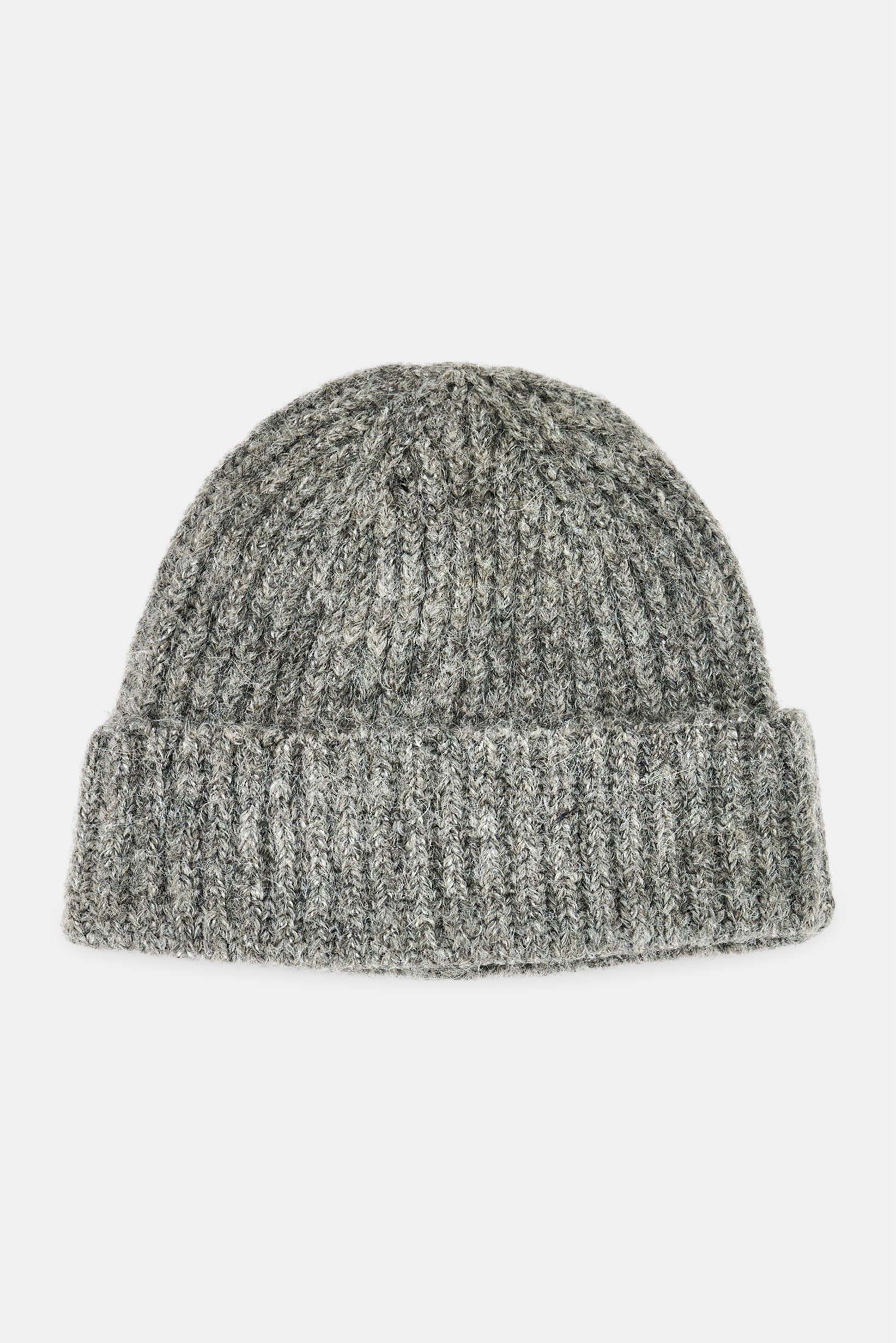 Men Textured Bennie Hat, Grey