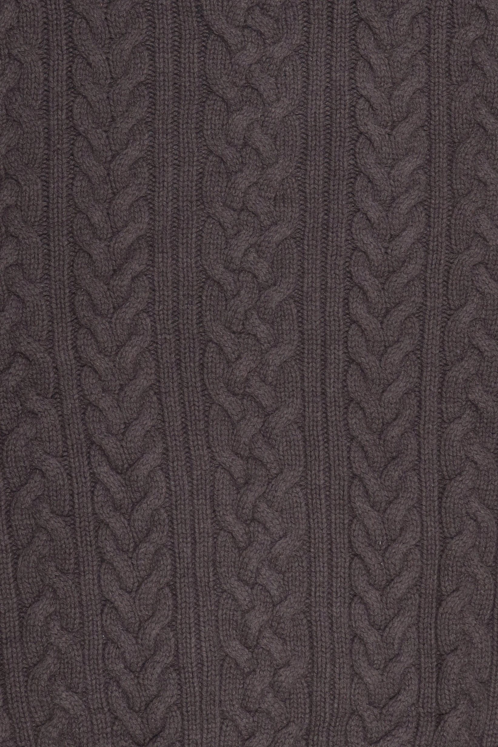 Men Crew Neck Cable Knit Sweater, Dark Grey