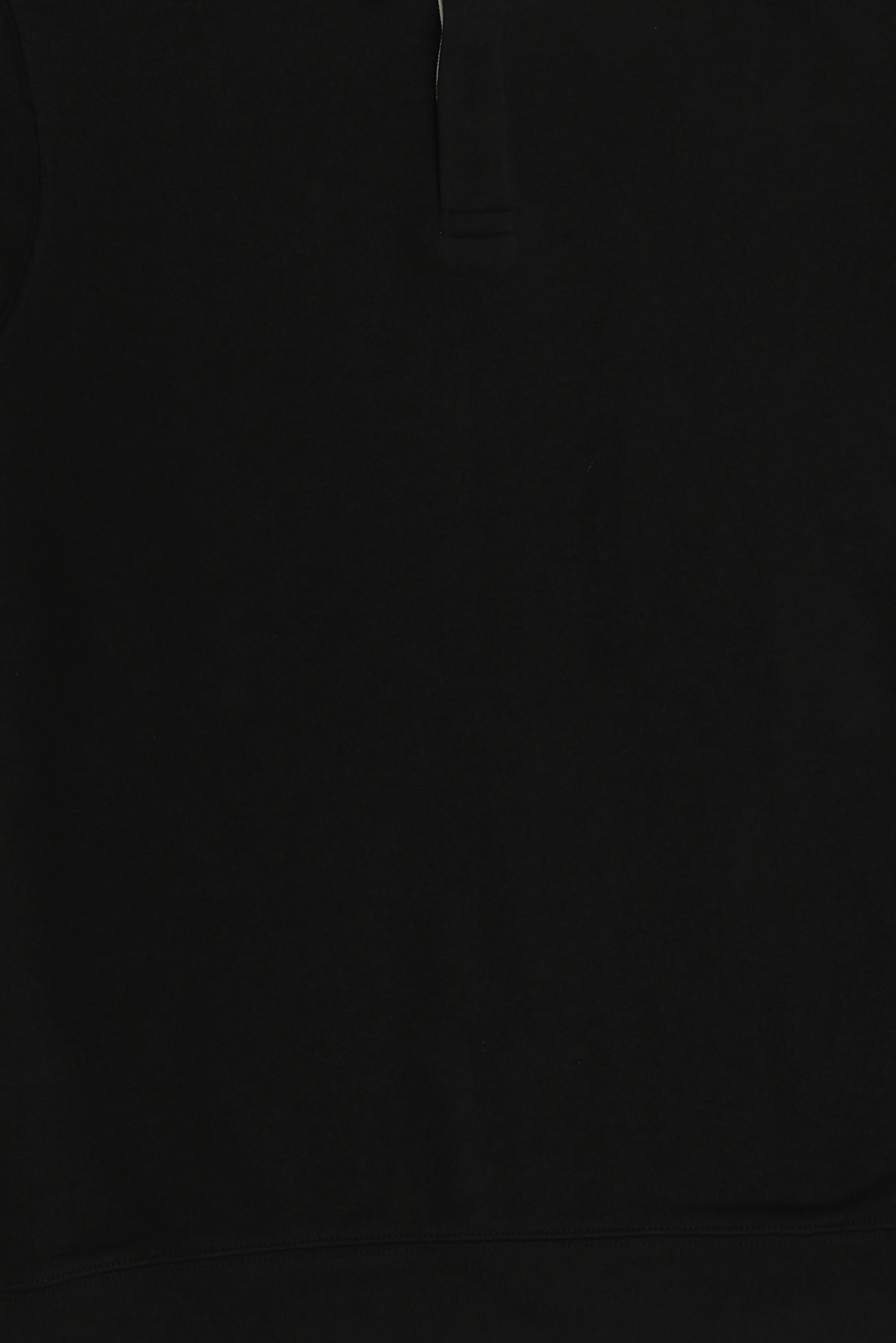Men Regular Fit Long Sleeve Plain Polo Shirt, Black