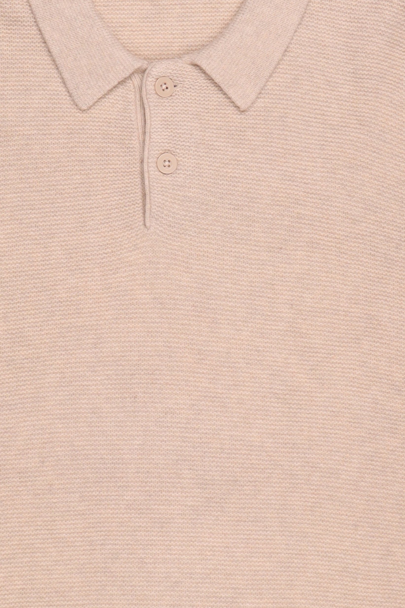 Men Spread Collar Long Sleeve Knitted Sweater, Beige