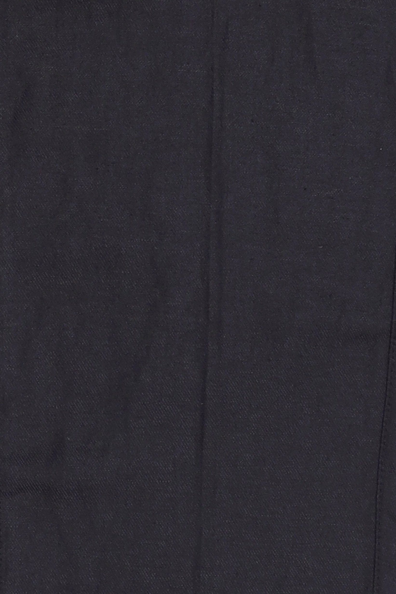 Men Regular Fit Solid Straight Leg Pants, Black